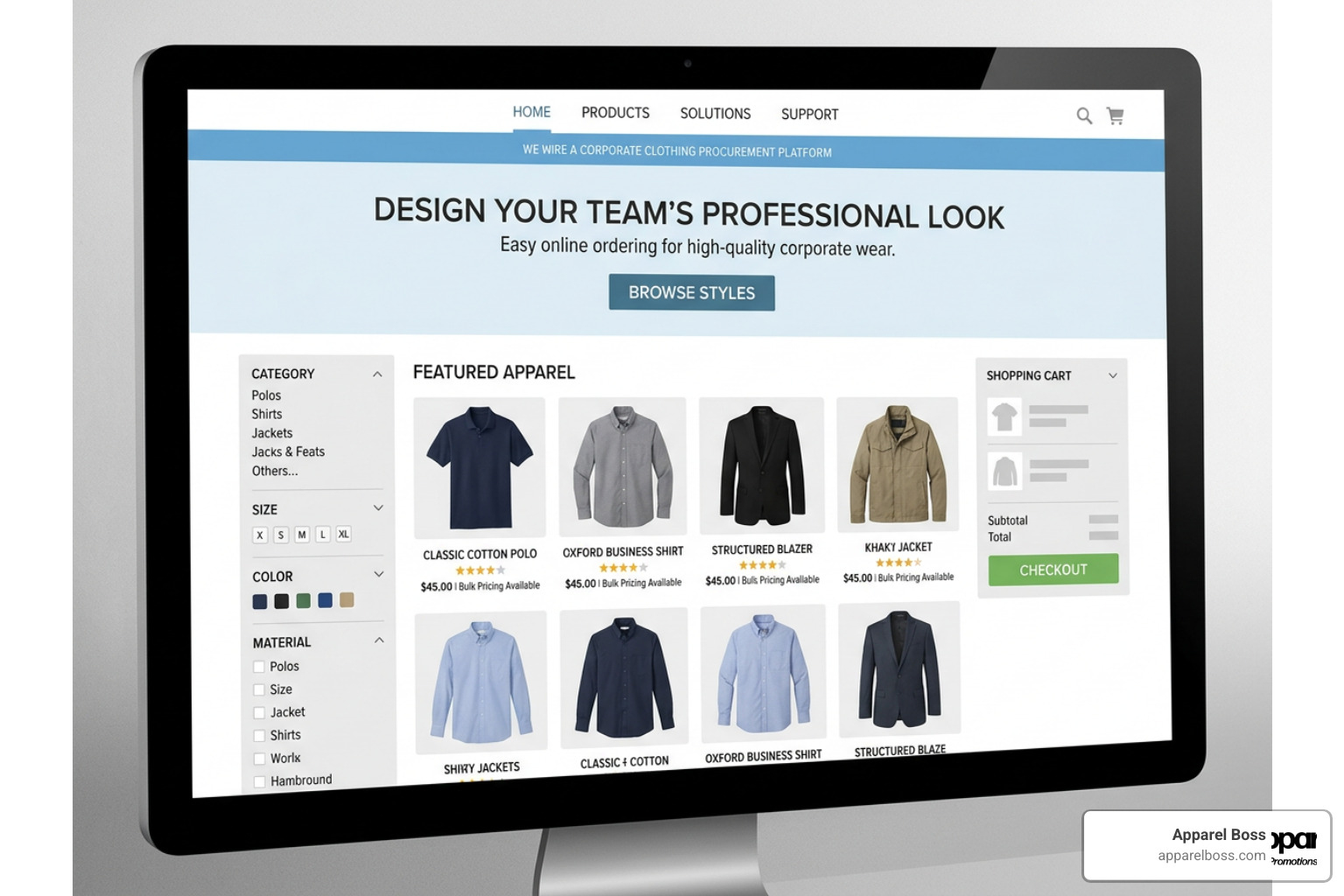 Custom branded apparel and merchandise by Apparel Boss