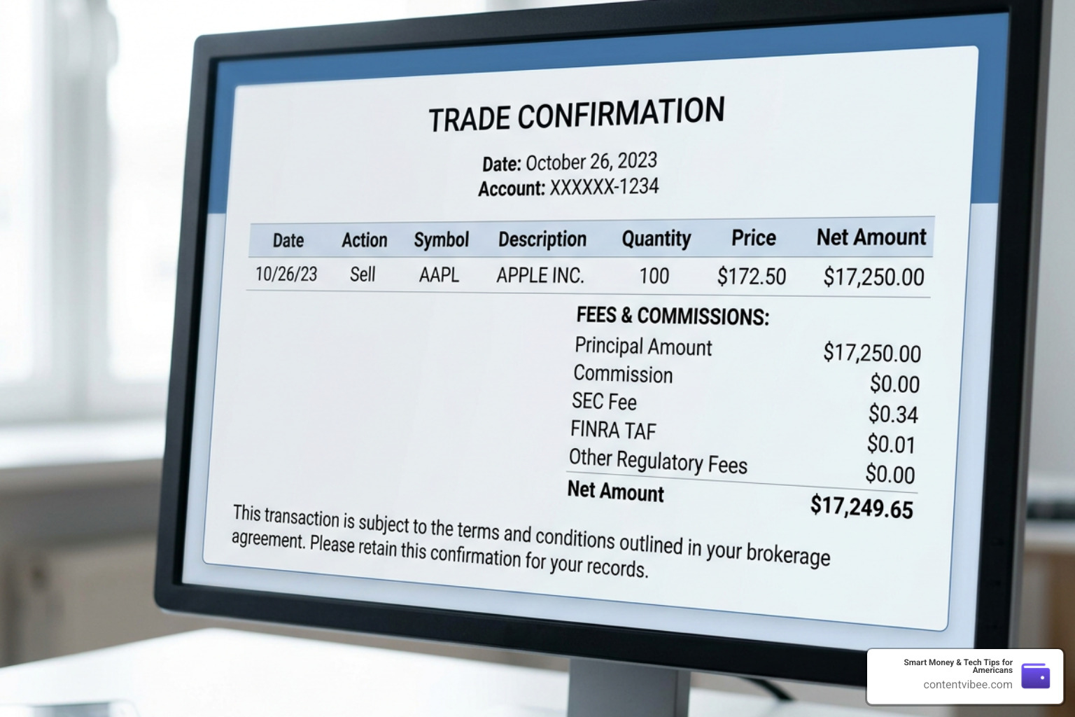 regulatory fee breakdown