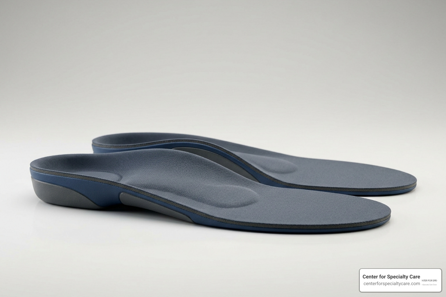 key features of high quality orthotic insole deep heel cup arch support medial post