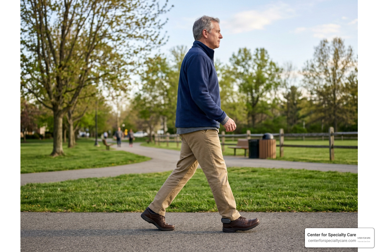 patient walking with a smart insole patient walking with a smart insole