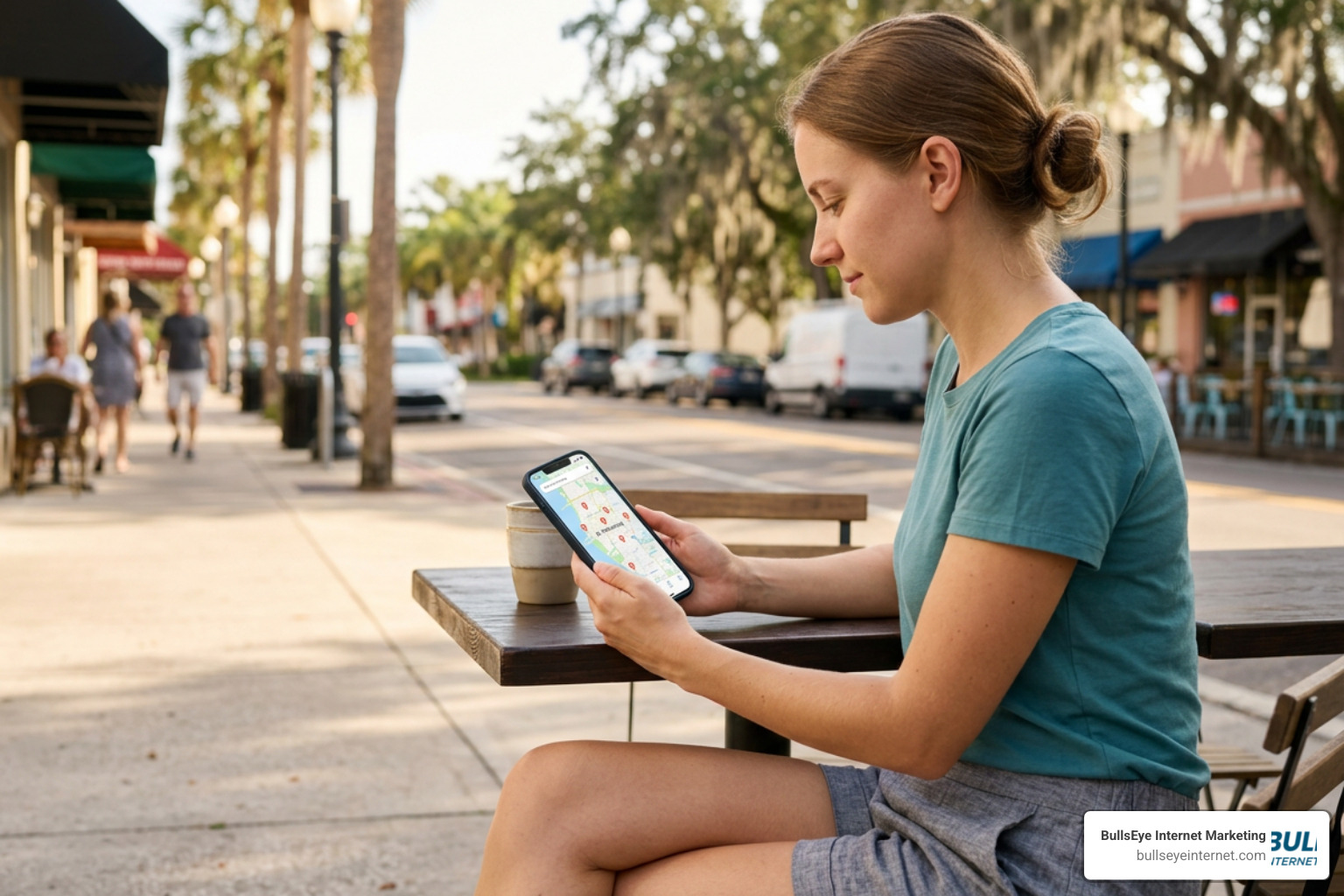 Mobile user searching for local home service business in St Pete on Google Maps