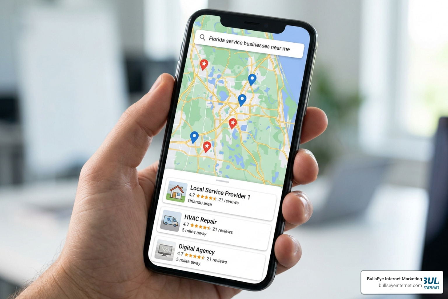 Local search map and Google Map Pack optimization for Florida businesses