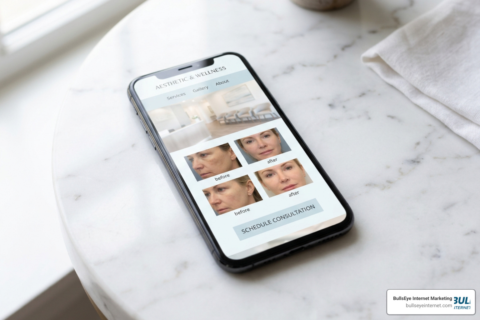 Fast loading mobile website for an aesthetic clinic Fast loading mobile website for an aesthetic clinic