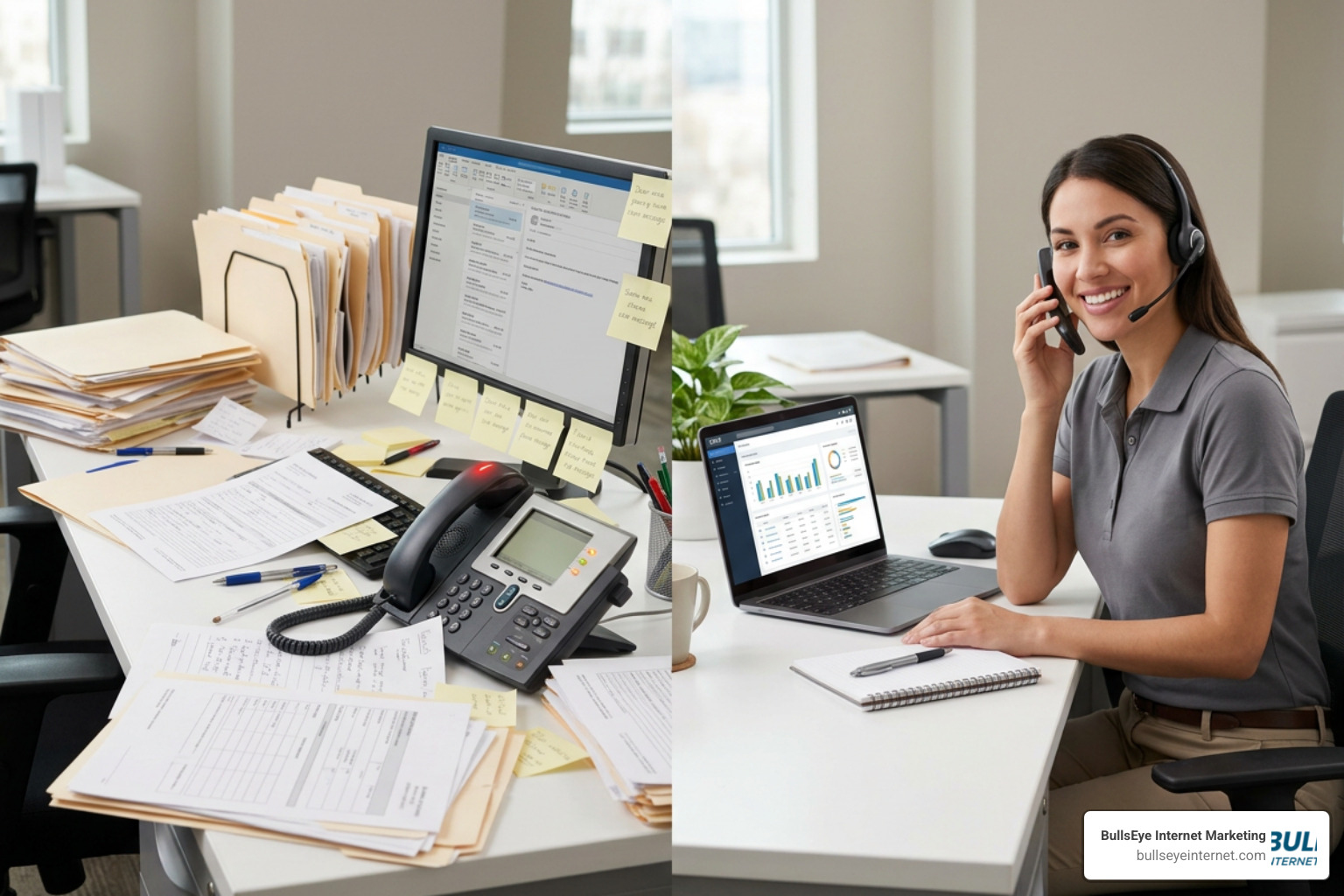 Comparison chart between standard web form fills and live call leads