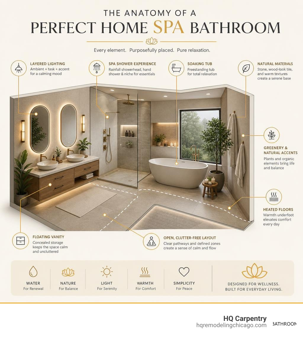anatomy of a perfect home spa bathroom layout infographic infographic anatomy of a perfect home spa bathroom layout infographic infographic