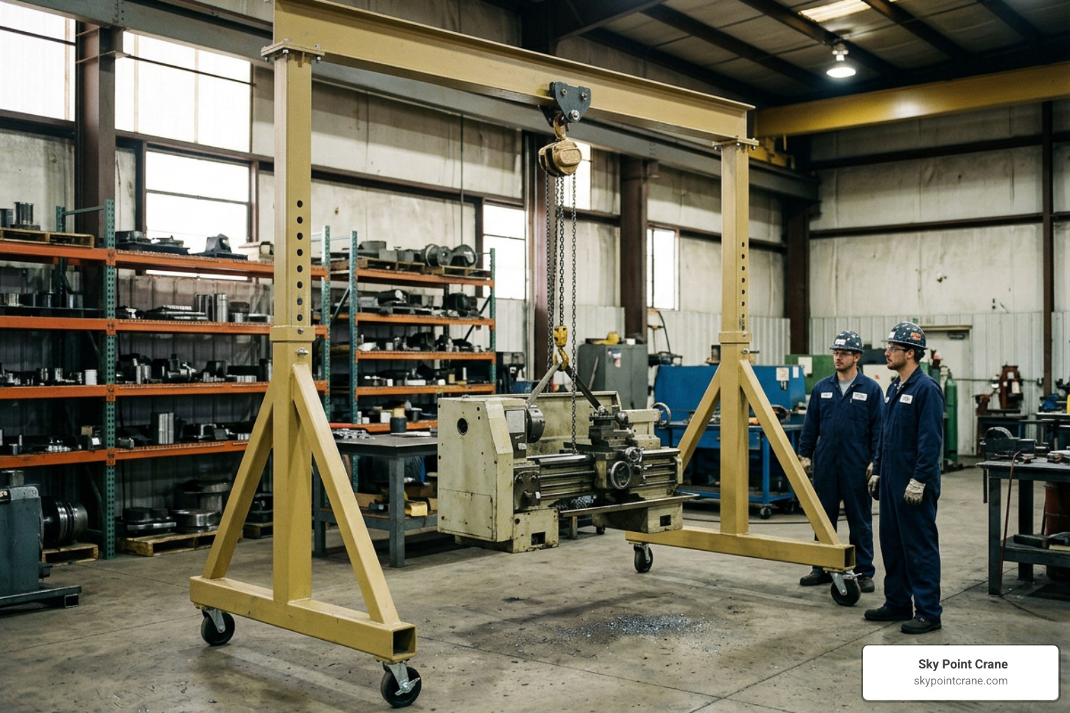 adjustable-height steel gantry crane