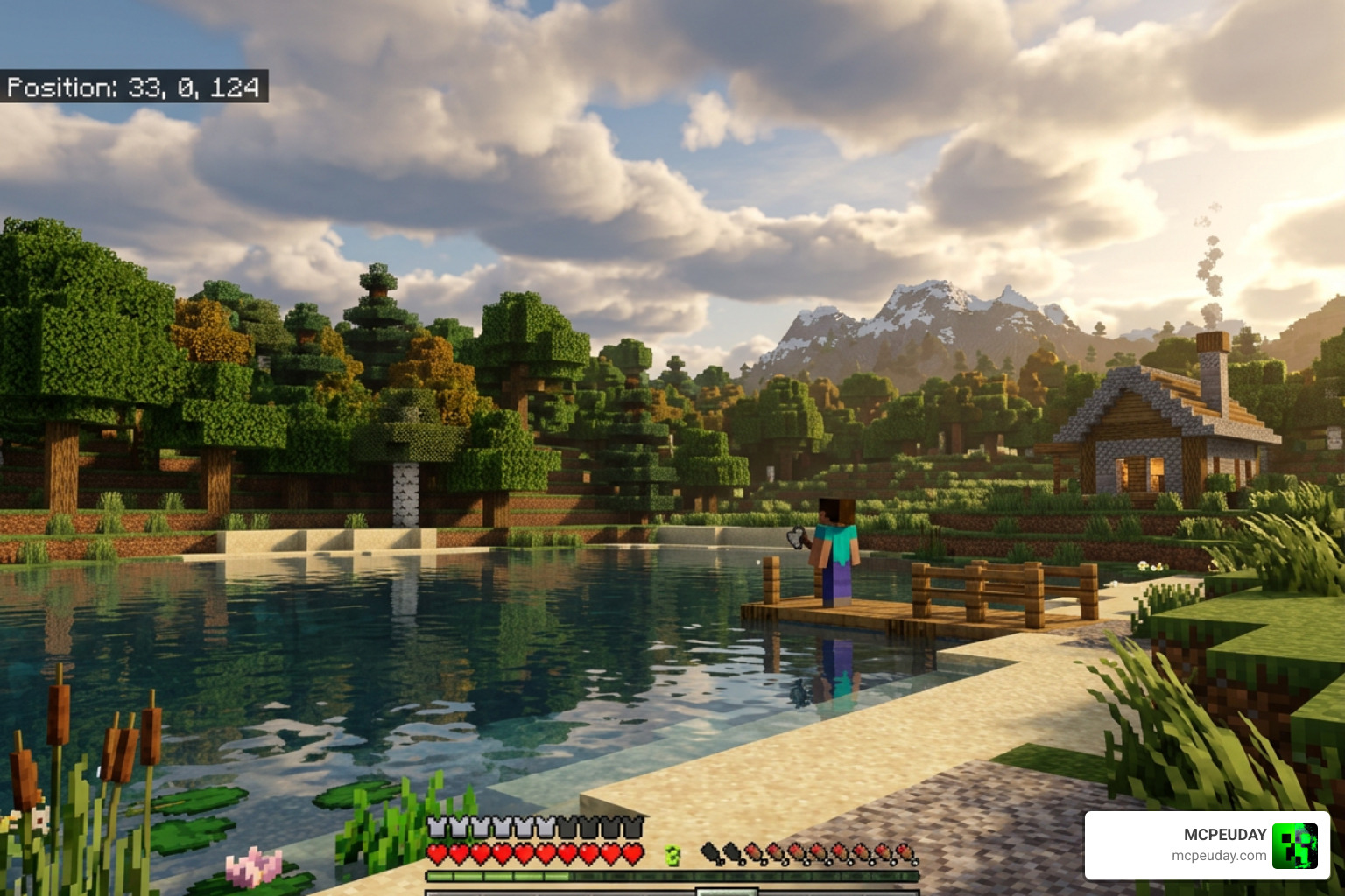 Deep Visuals Shader Minecraft PE realistic graphics