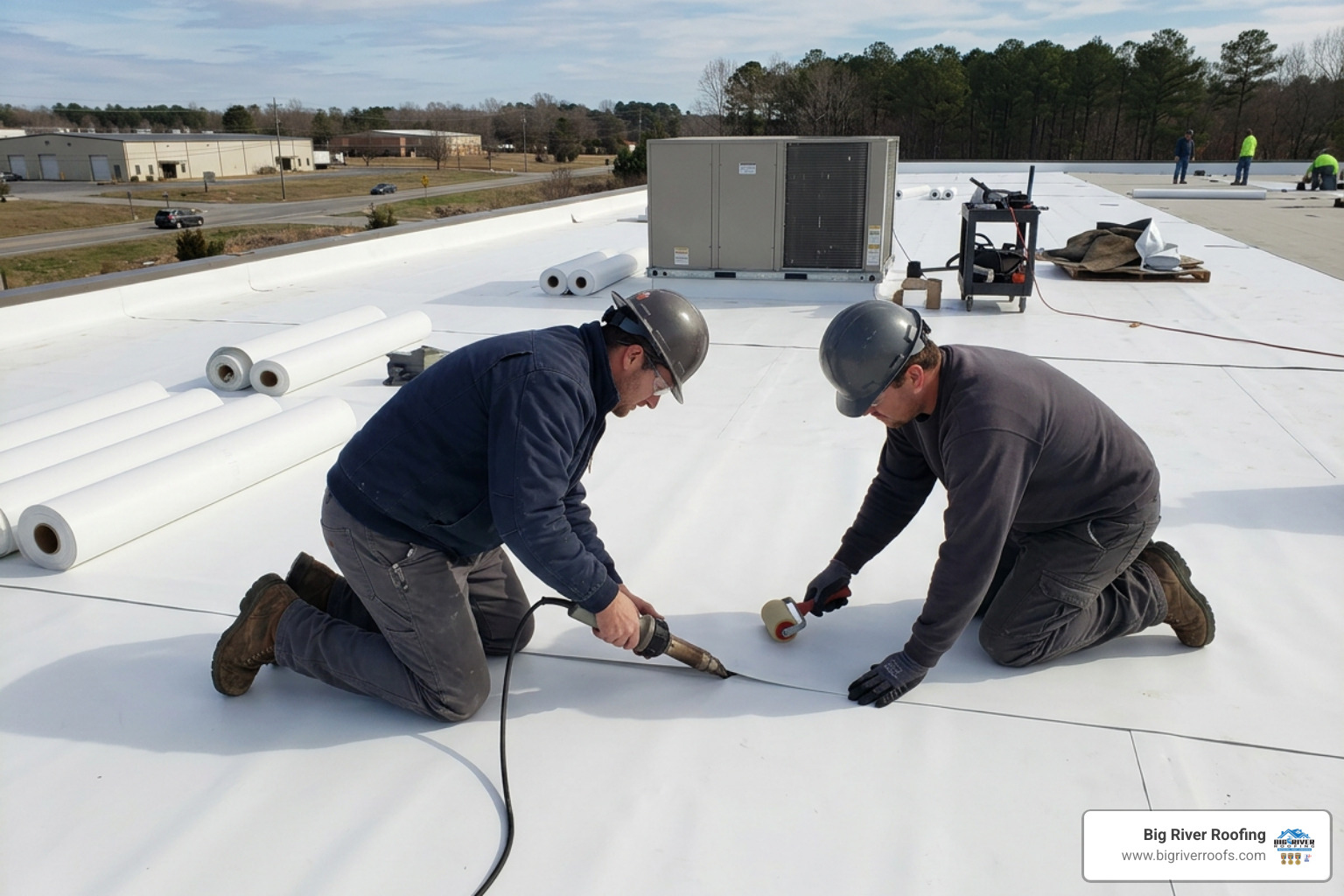 single-ply membrane installation single-ply membrane installation