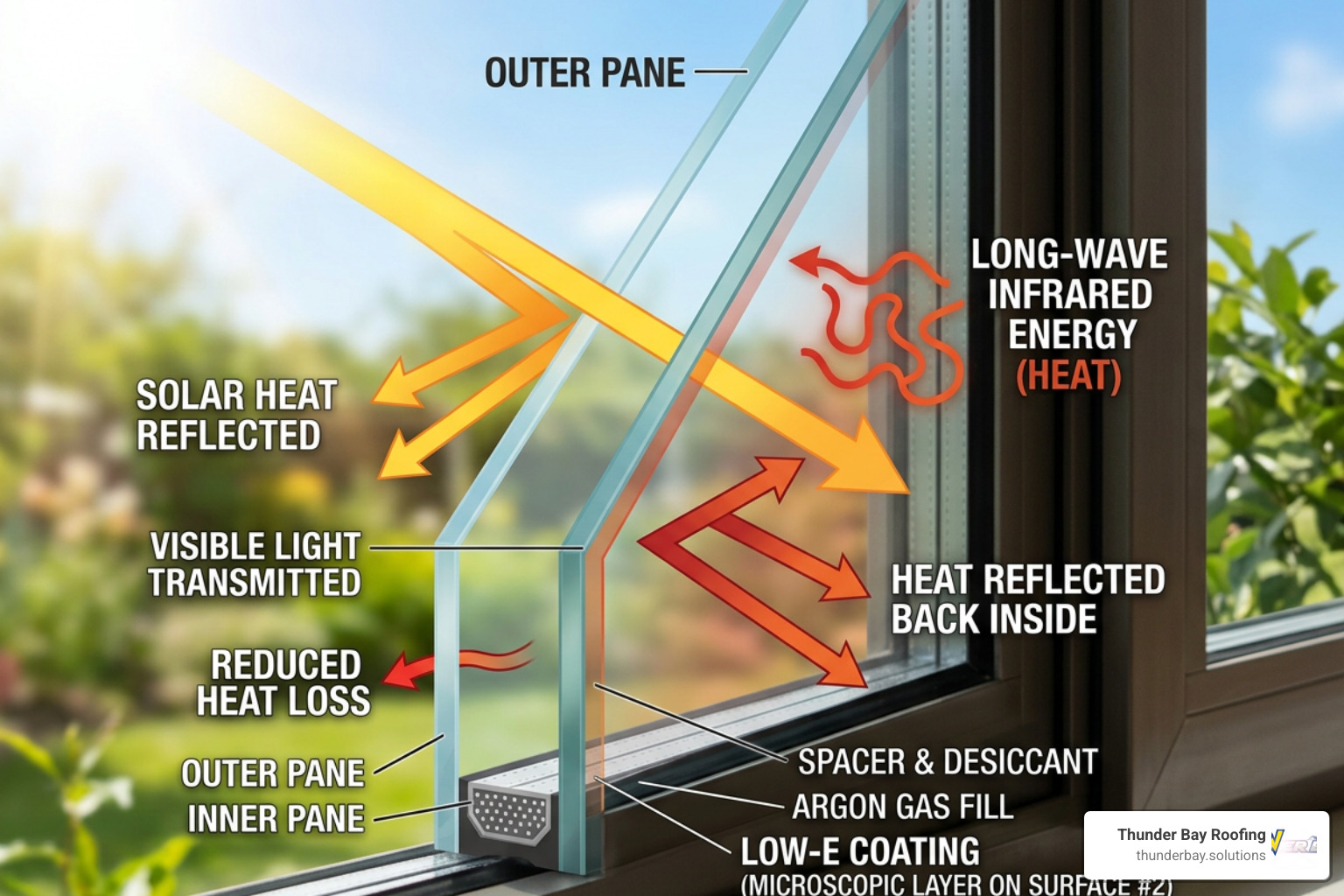 low-e glass coating diagram showing solar heat reflection low-e glass coating diagram showing solar heat reflection