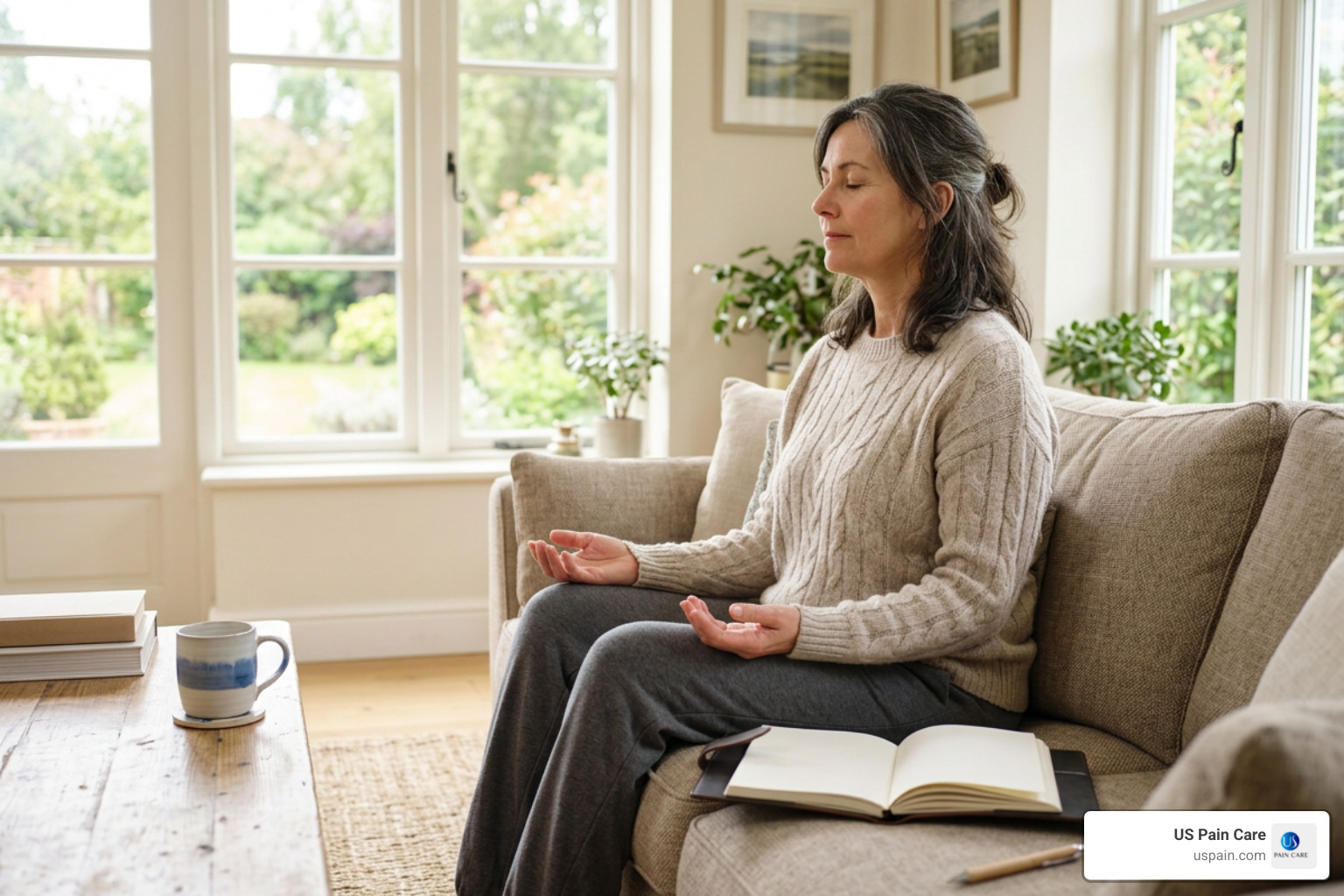 Supporter practicing self-care and setting personal boundaries