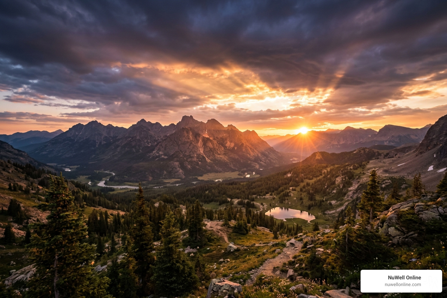 A beautiful sunrise over a mountain range, symbolizing hope and new beginnings after a season of darkness A beautiful sunrise over a mountain range, symbolizing hope and new beginnings after a season of darkness