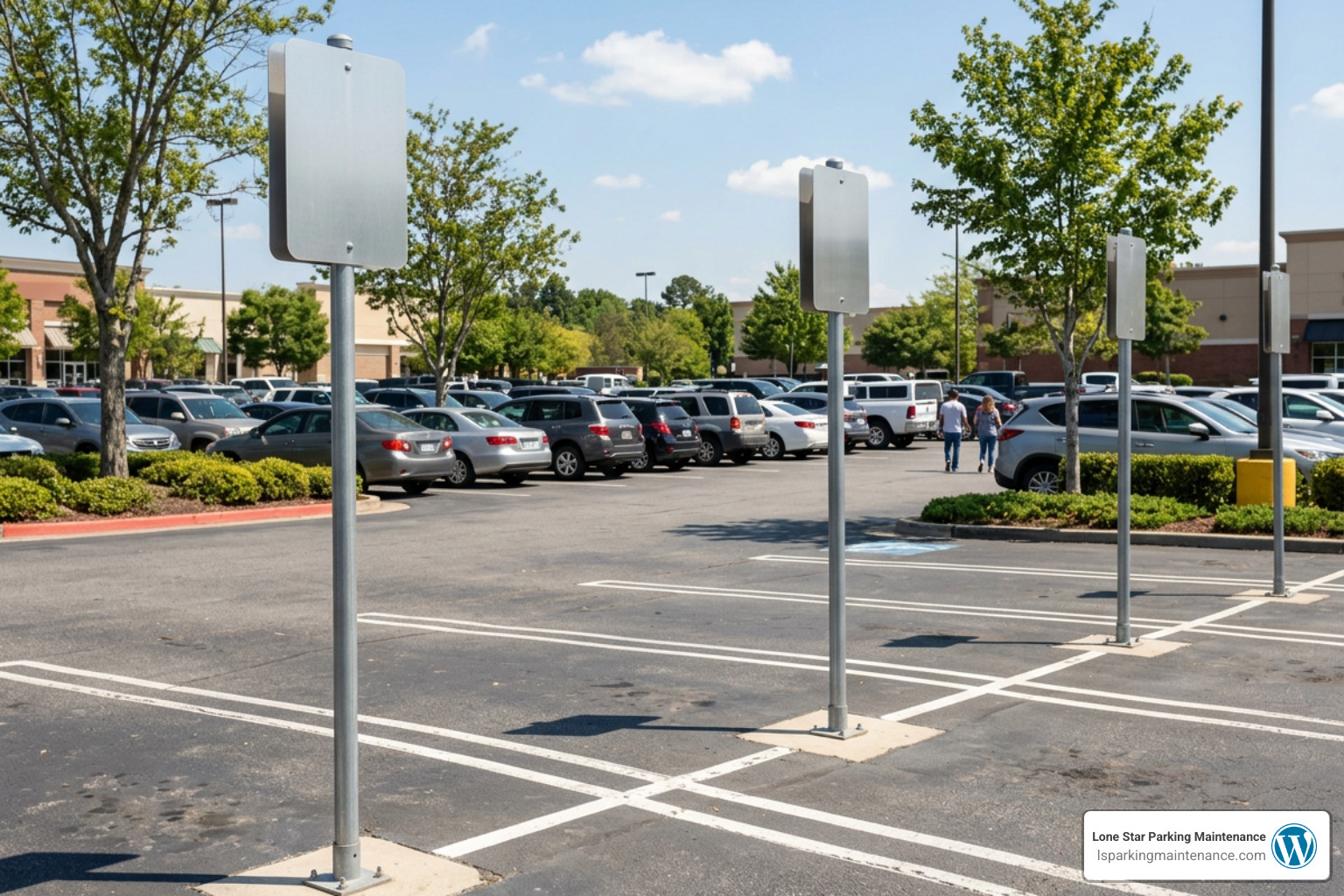 Durable aluminum parking signs with custom logo Durable aluminum parking signs with custom logo