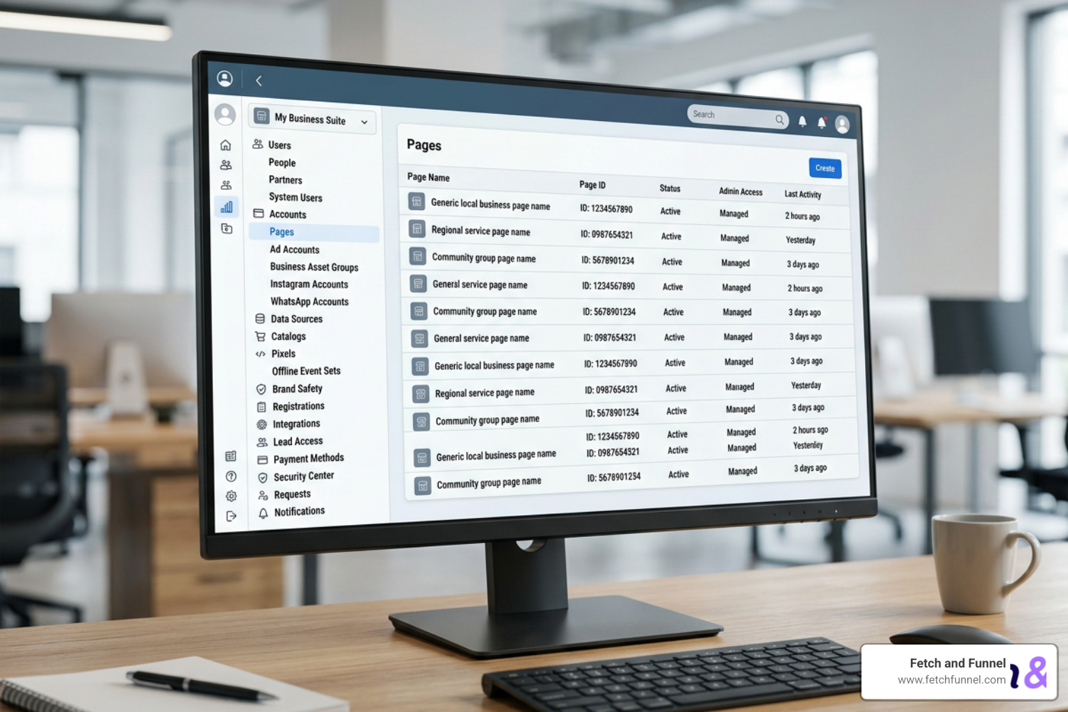 Meta Business Settings menu dashboard Meta Business Settings menu dashboard