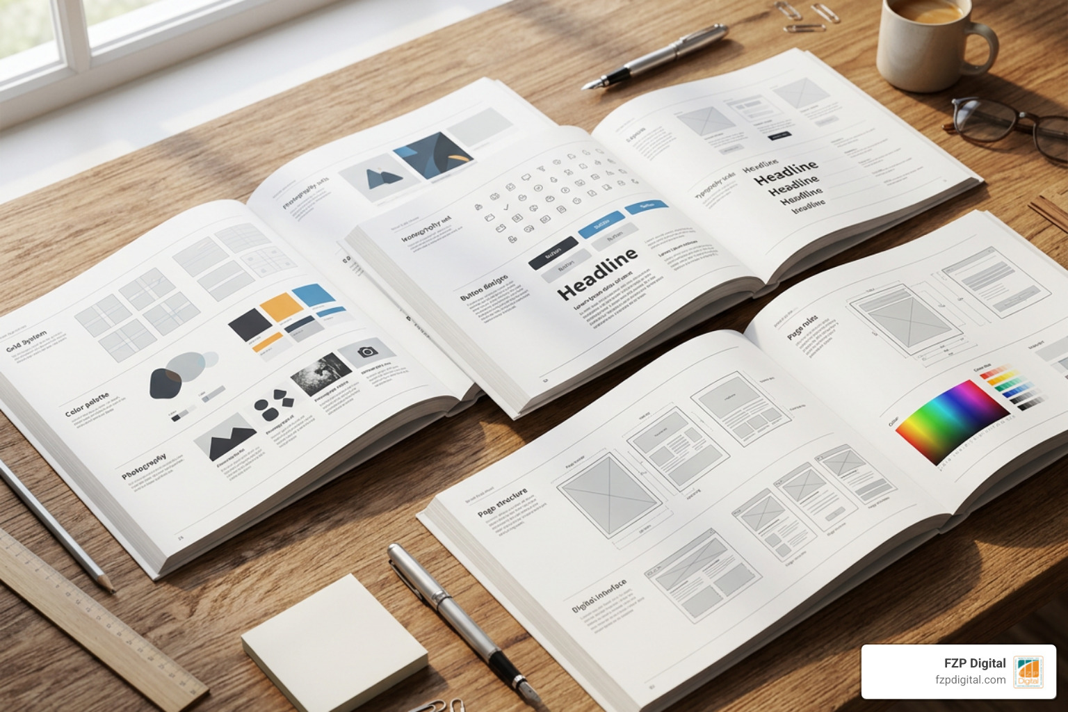 iconic brand style guides side-by-side iconic brand style guides side-by-side