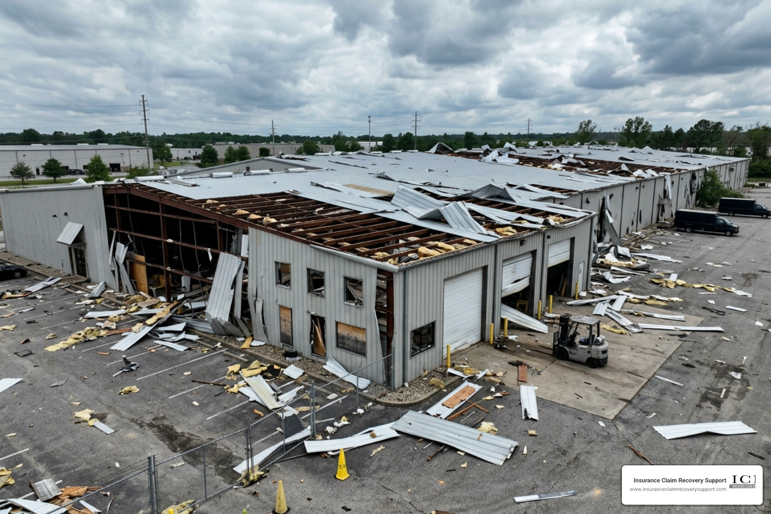 damaged commercial building roof wind damage damaged commercial building roof wind damage