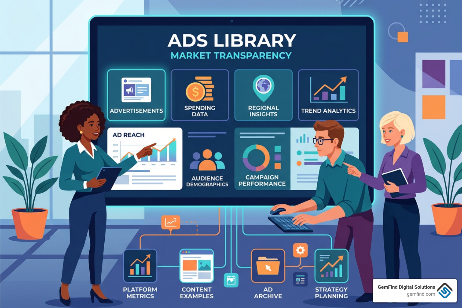 Meta Ads Library Interface