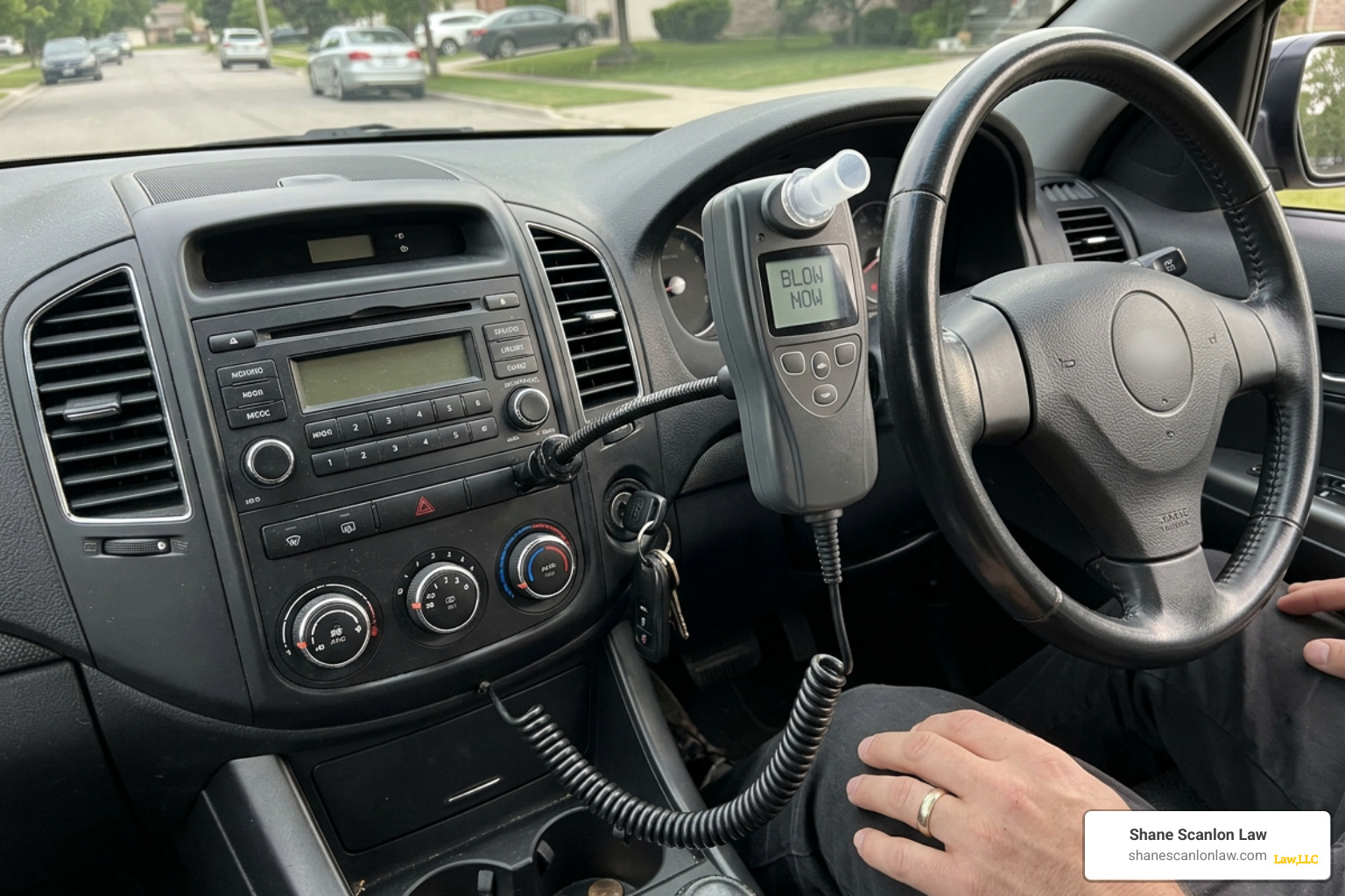 Ignition Interlock Device installed in a vehicle dashboard Ignition Interlock Device installed in a vehicle dashboard