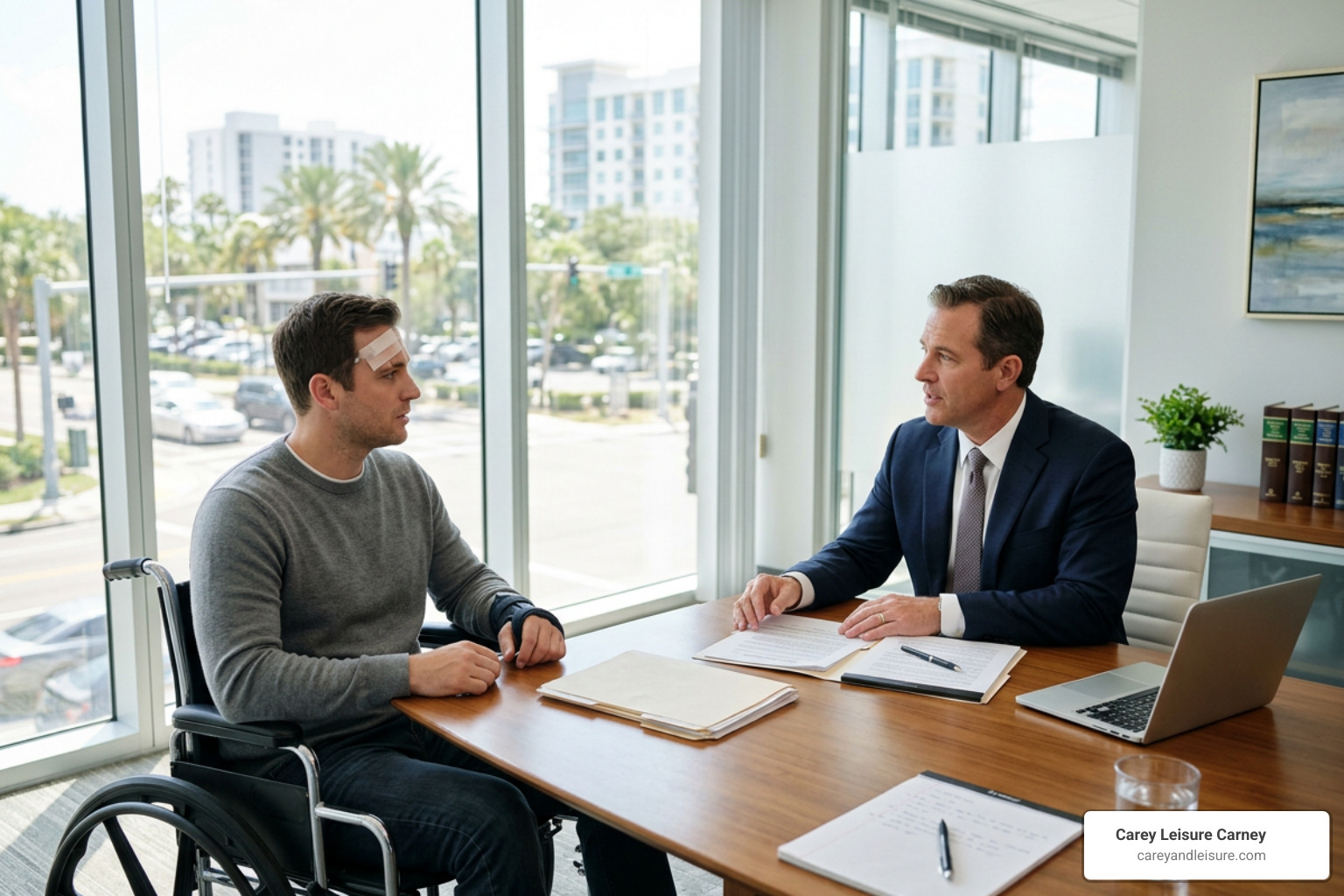 legal consultation with a truck accident victim in Clearwater legal consultation with a truck accident victim in Clearwater