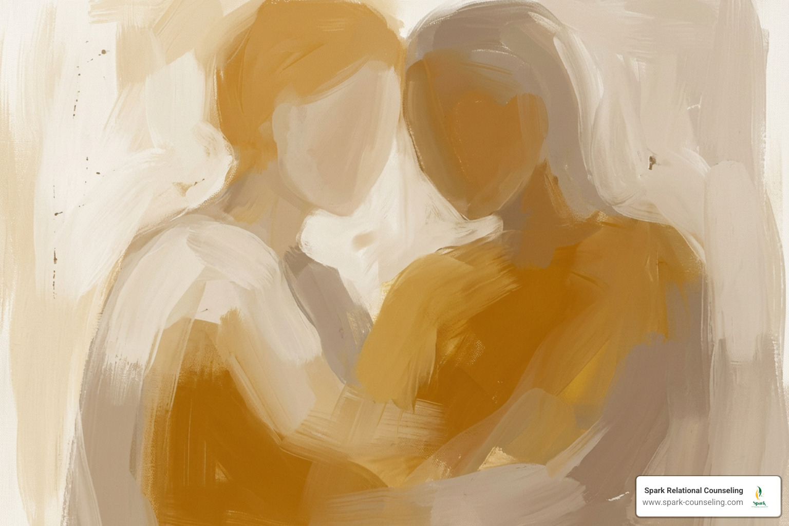 how couples find peace - minimalist amber-toned abstract painting how couples find peace - minimalist amber-toned abstract painting