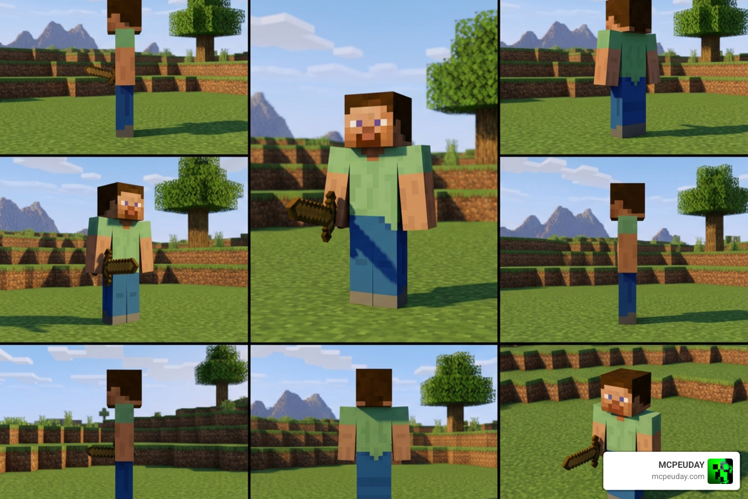 Free Look Texture Pack third-person camera view Minecraft Bedrock