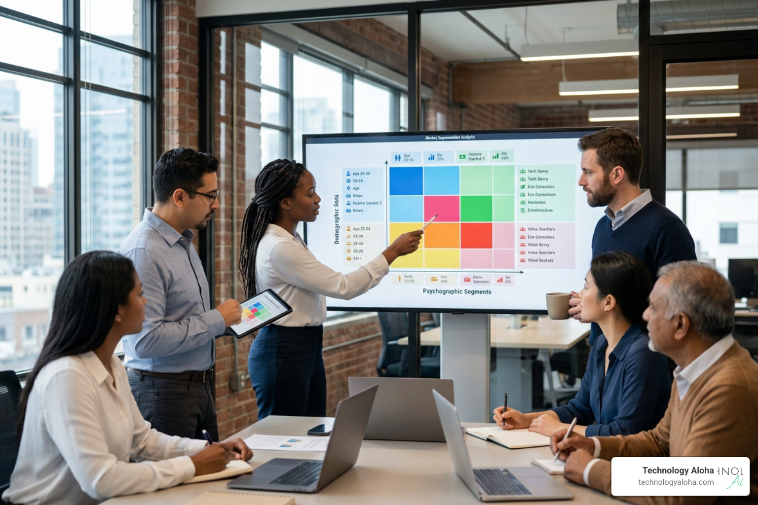 target audience segmentation matrix using demographics and psychographics