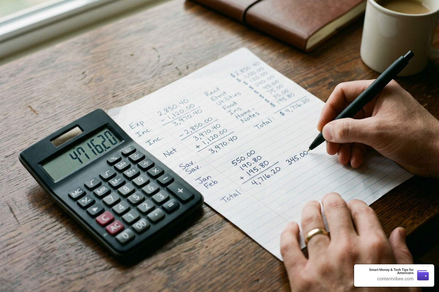 financial calculation sheet