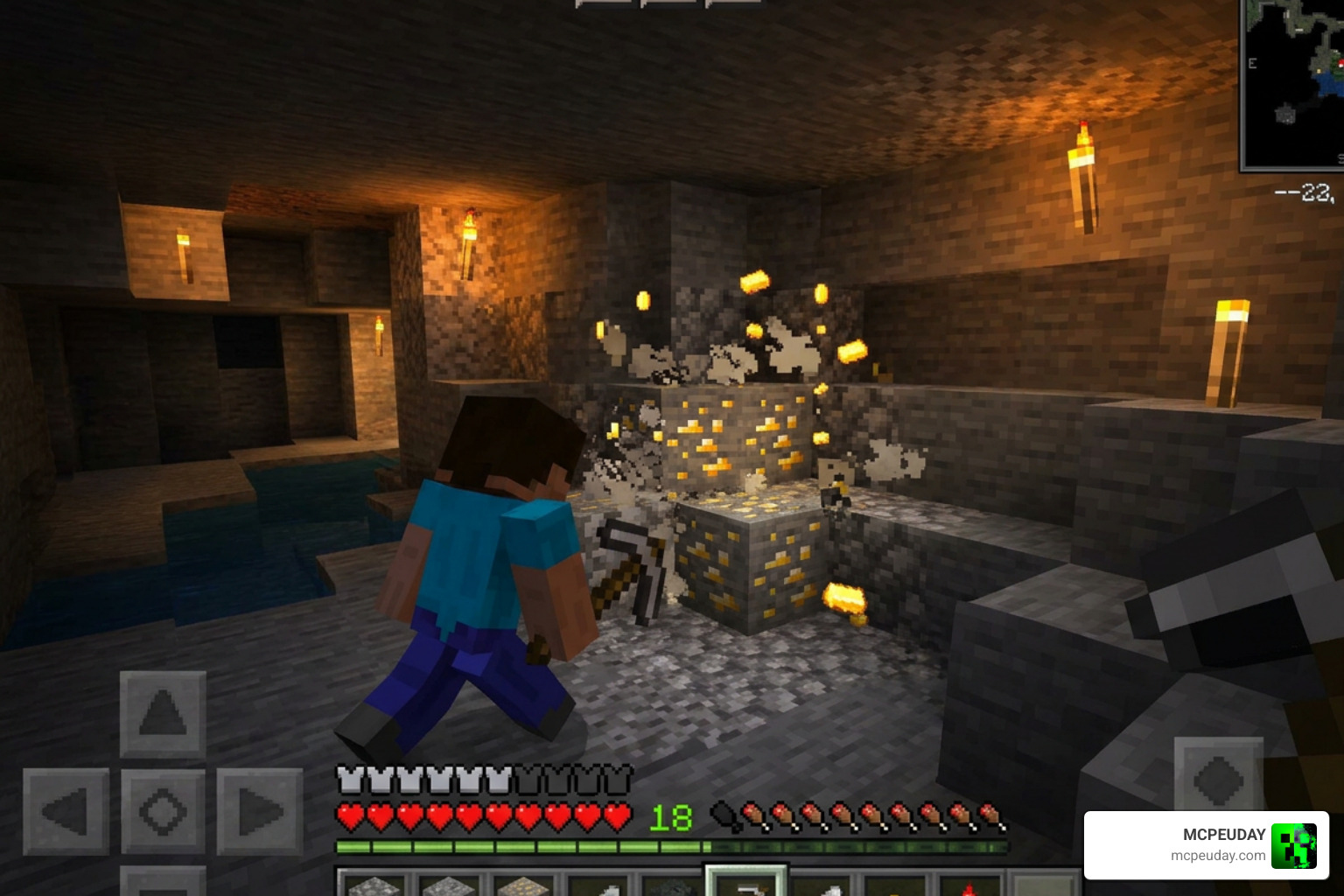 Edds VeinCapitator Addon Minecraft Bedrock resource gathering