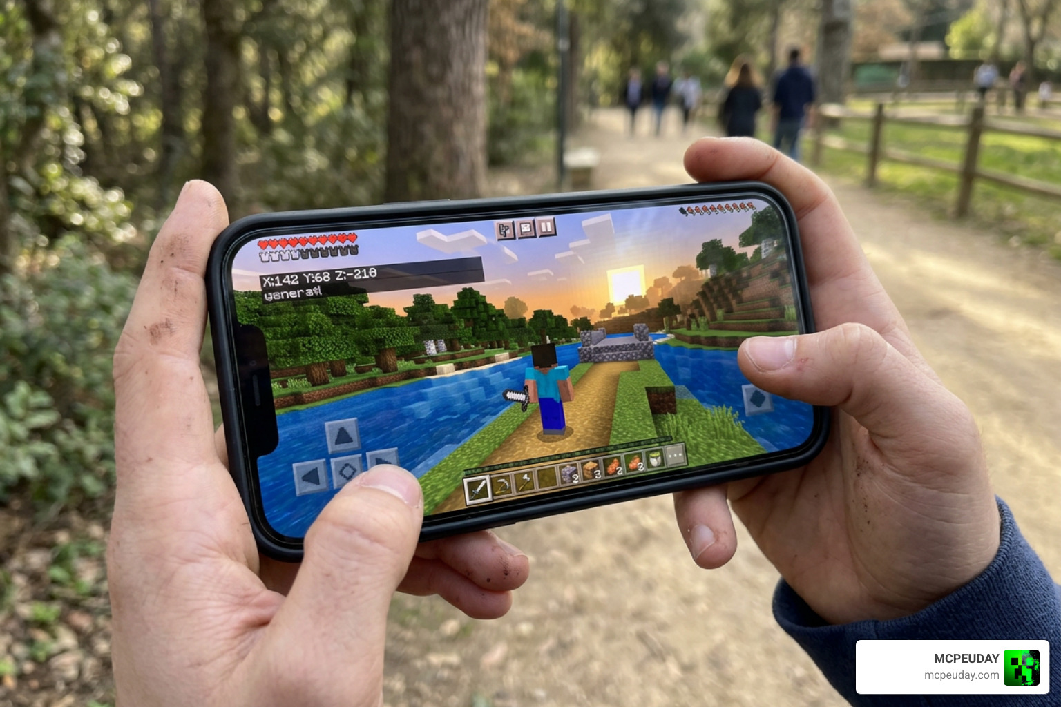 no lag shader for MCPE Minecraft mobile gameplay