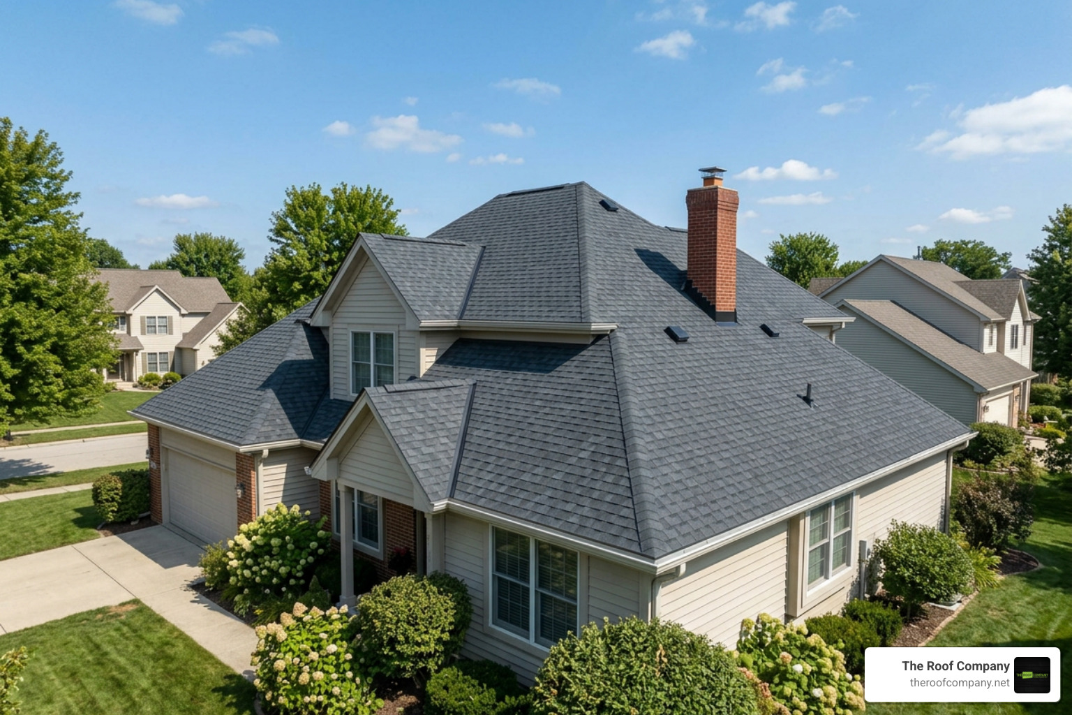 clean, completed roof replacement project clean, completed roof replacement project