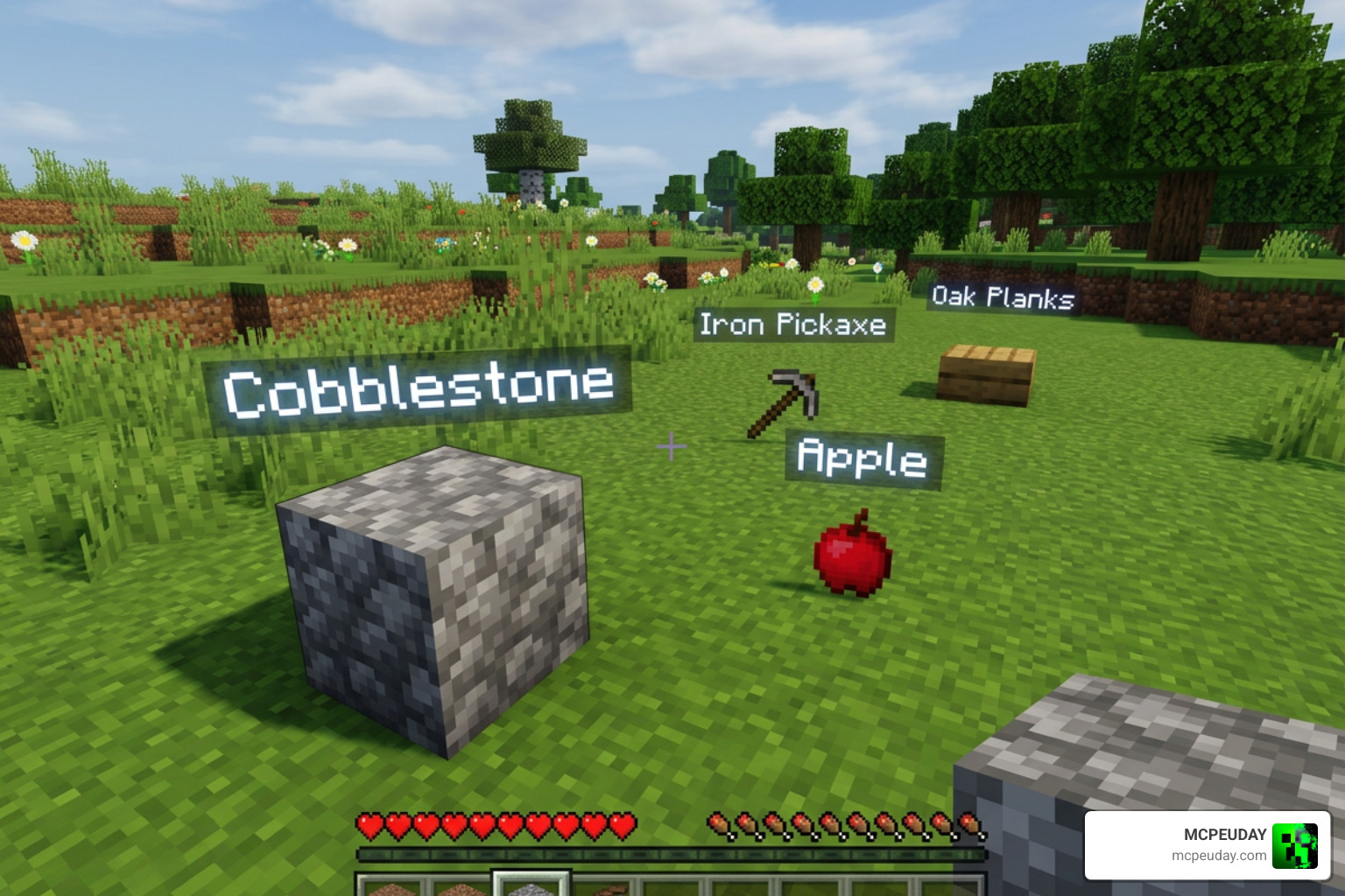 Holograms on dropped items addon Minecraft PE Bedrock Edition Holograms on dropped items addon Minecraft PE Bedrock Edition