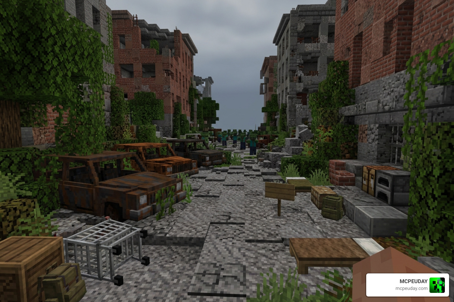 Custom post-apocalyptic blocks and items in Project Walker Custom post-apocalyptic blocks and items in Project Walker