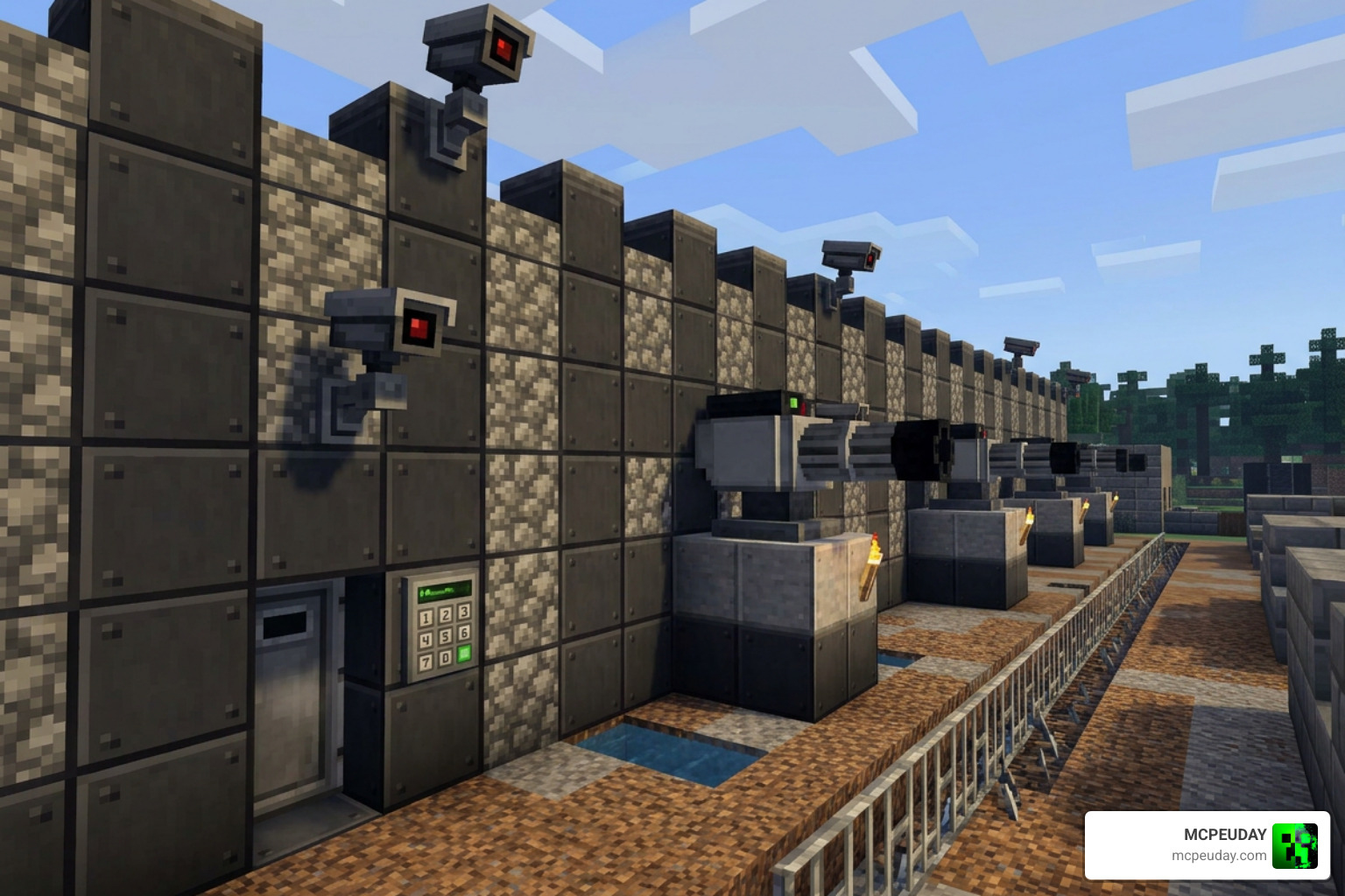 SecurityCraft blocks and items including cameras turrets and keypads