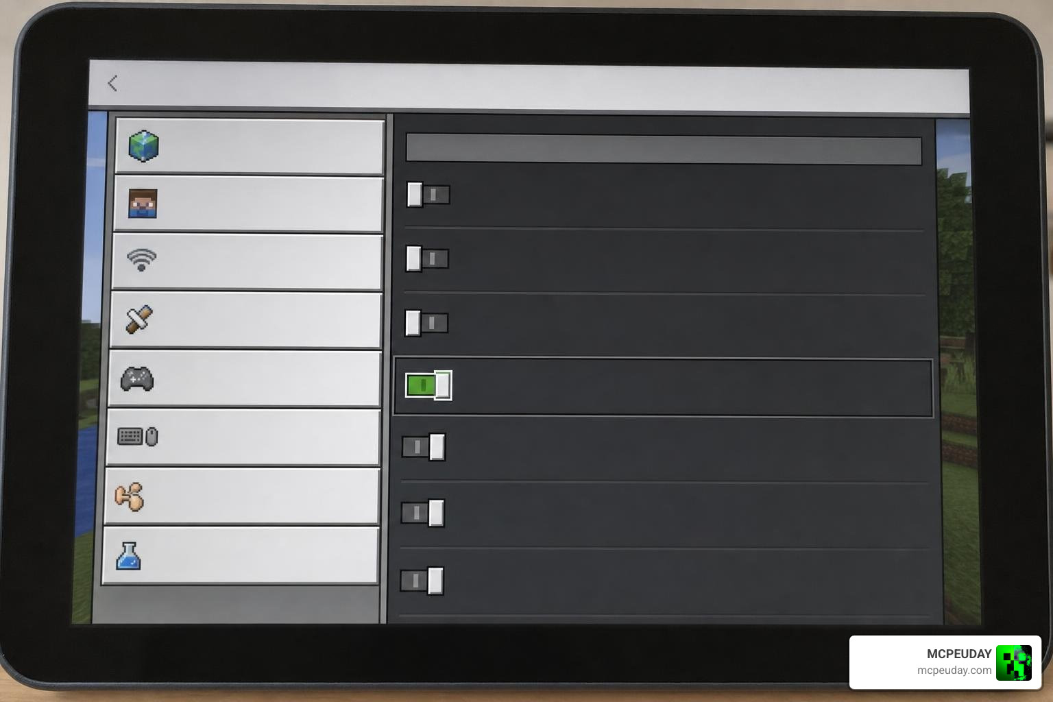 Minecraft experimental settings menu with Beta APIs enabled