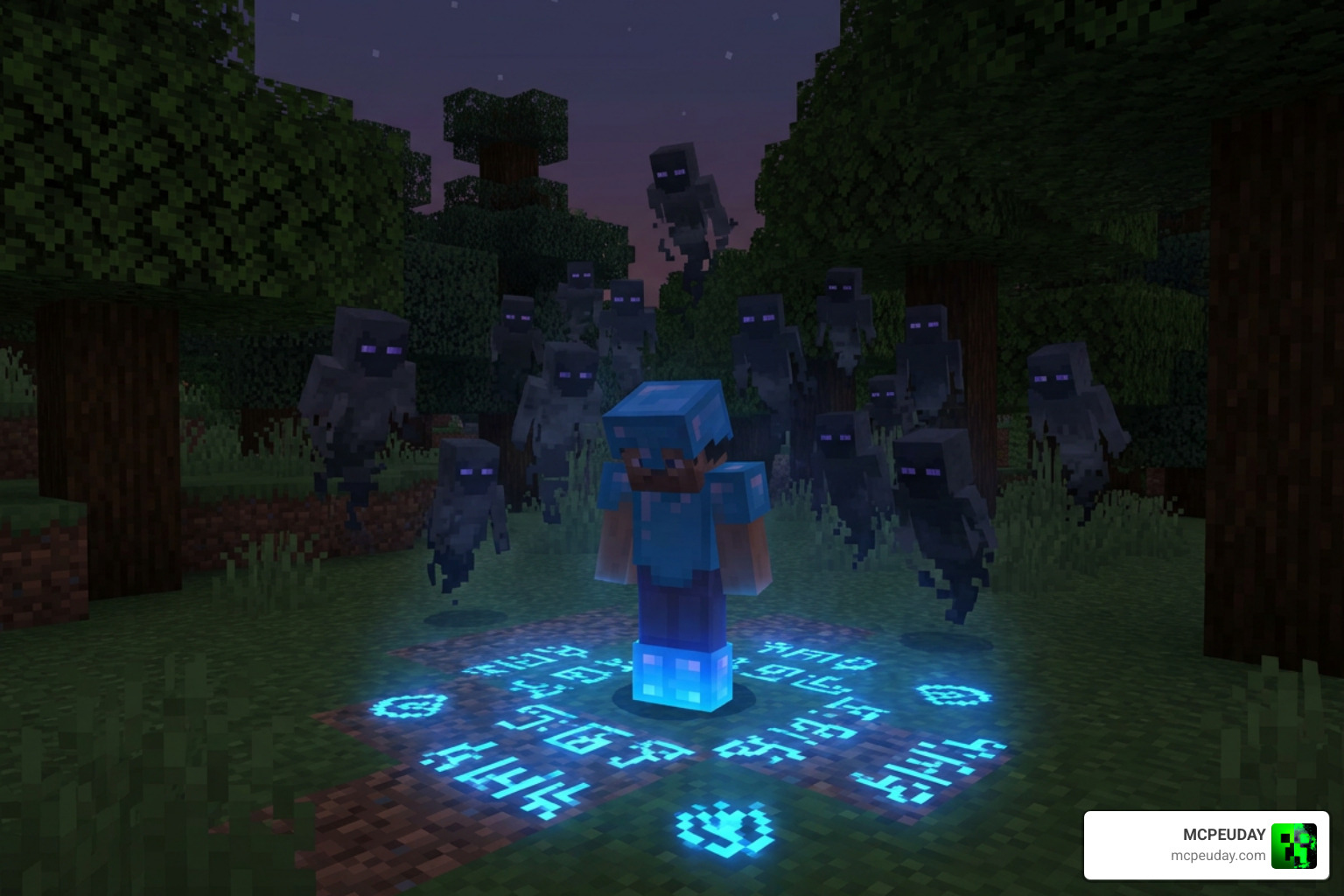 Summoning the Shadow Army in Minecraft Bedrock with GameHunters Solo Leveling Addon Summoning the Shadow Army in Minecraft Bedrock with GameHunters Solo Leveling Addon