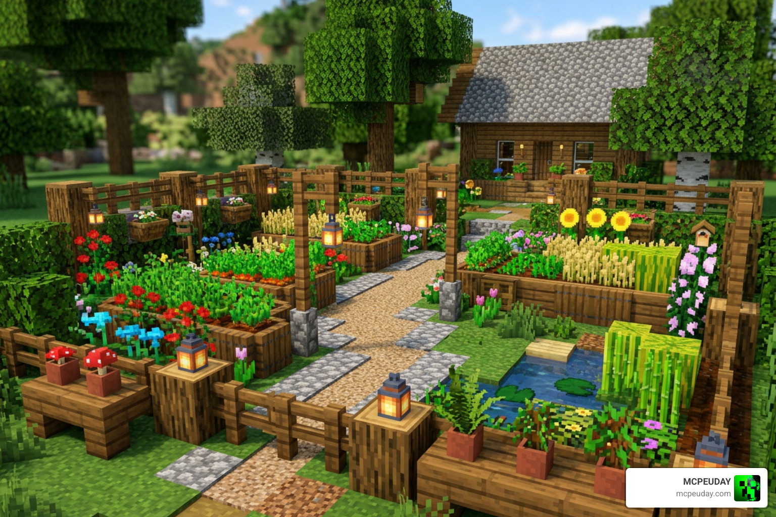 The Faye Garden Decorations Pack Minecraft garden aesthetic
