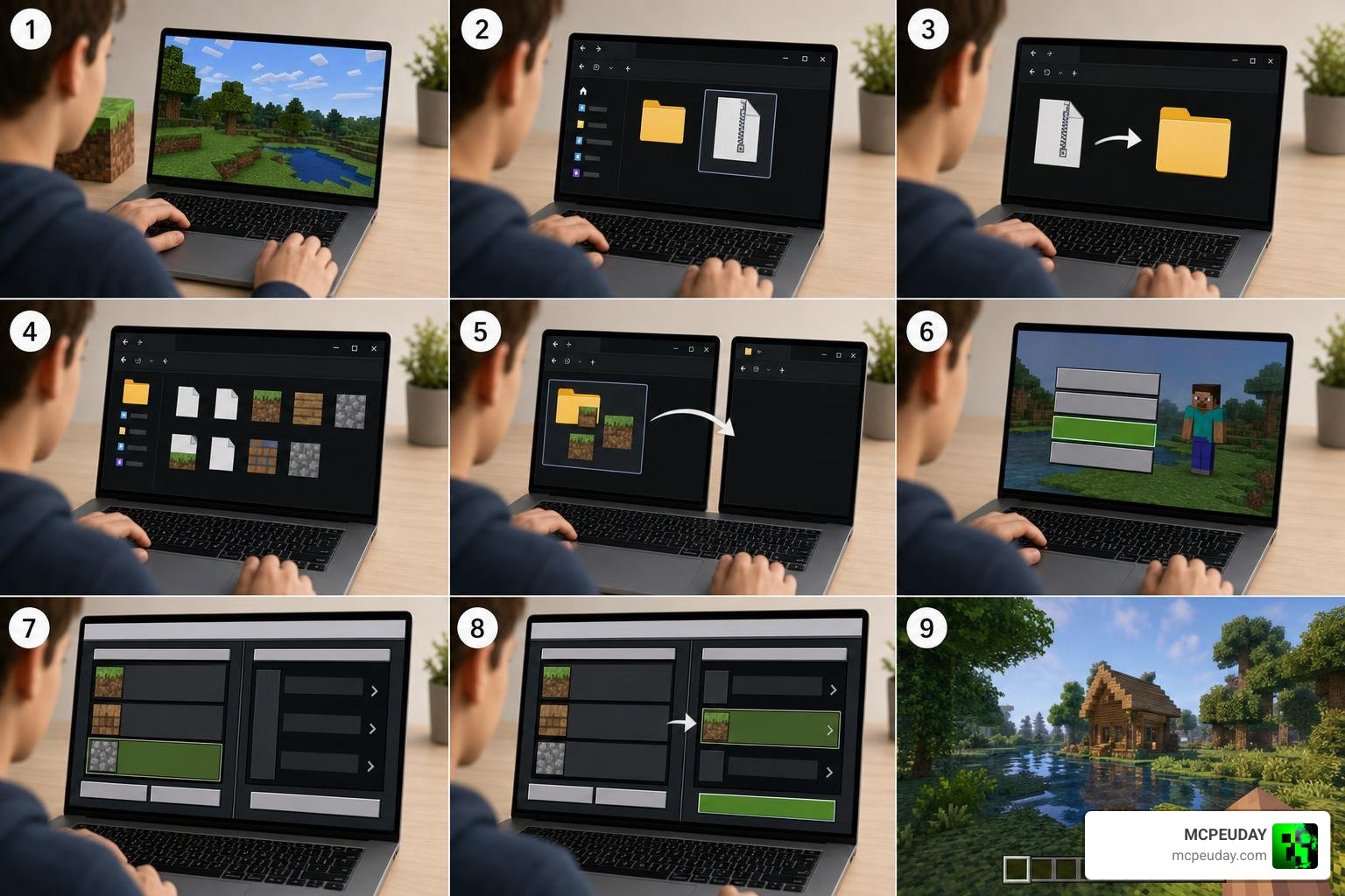 Step-by-step installation guide for Bedrock and Java editions