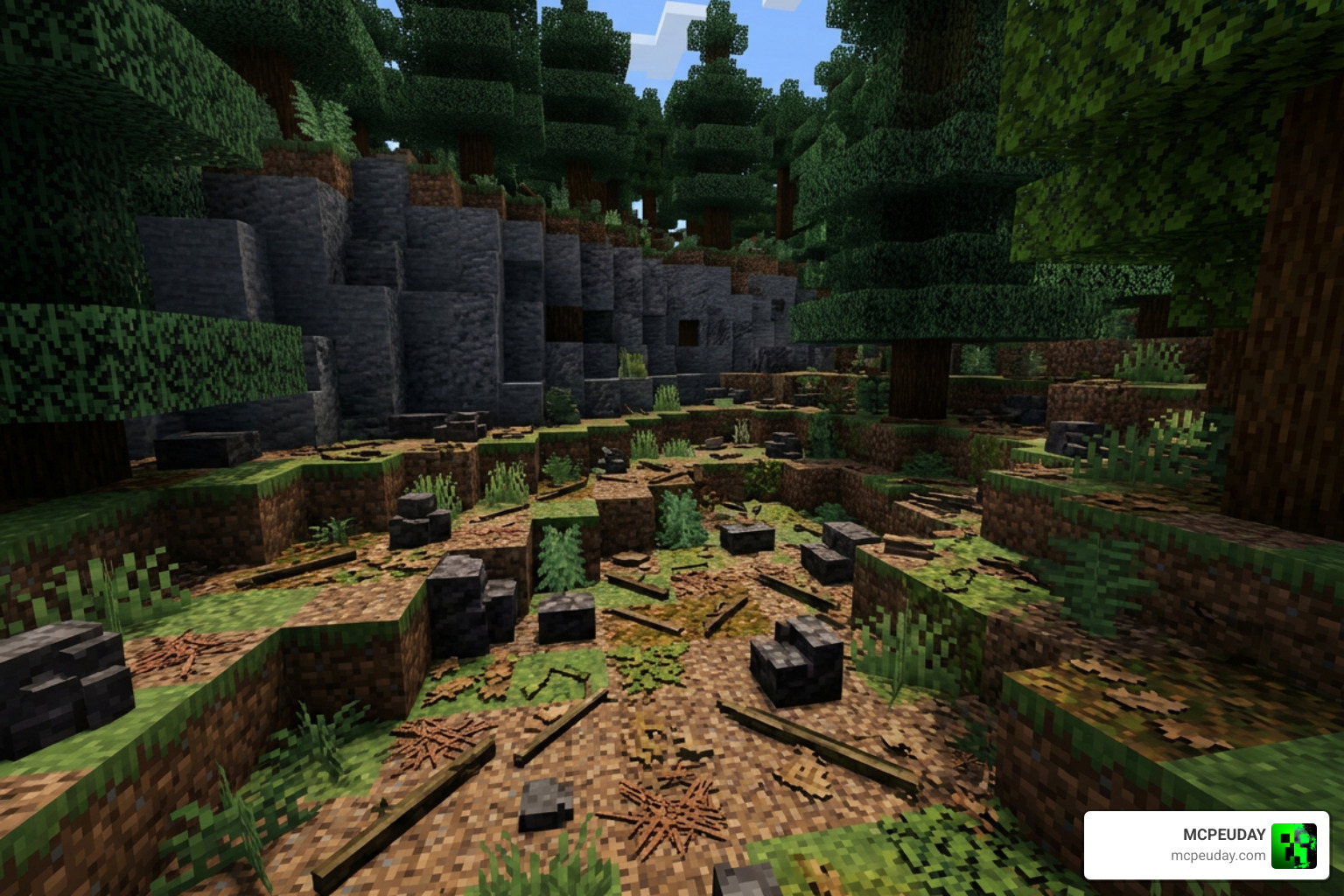 Natural Structures Redone Pack Minecraft Bedrock world generation
