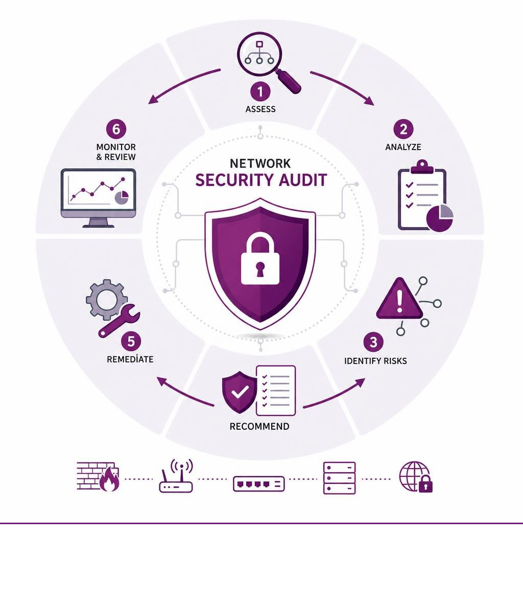 Secure network architecture diagram illustrating firewalls and segmented zones