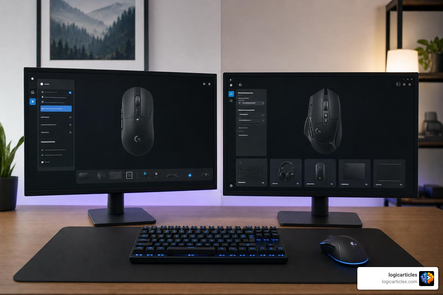 Logitech gaming software vs G Hub interface Logitech gaming software vs G Hub interface