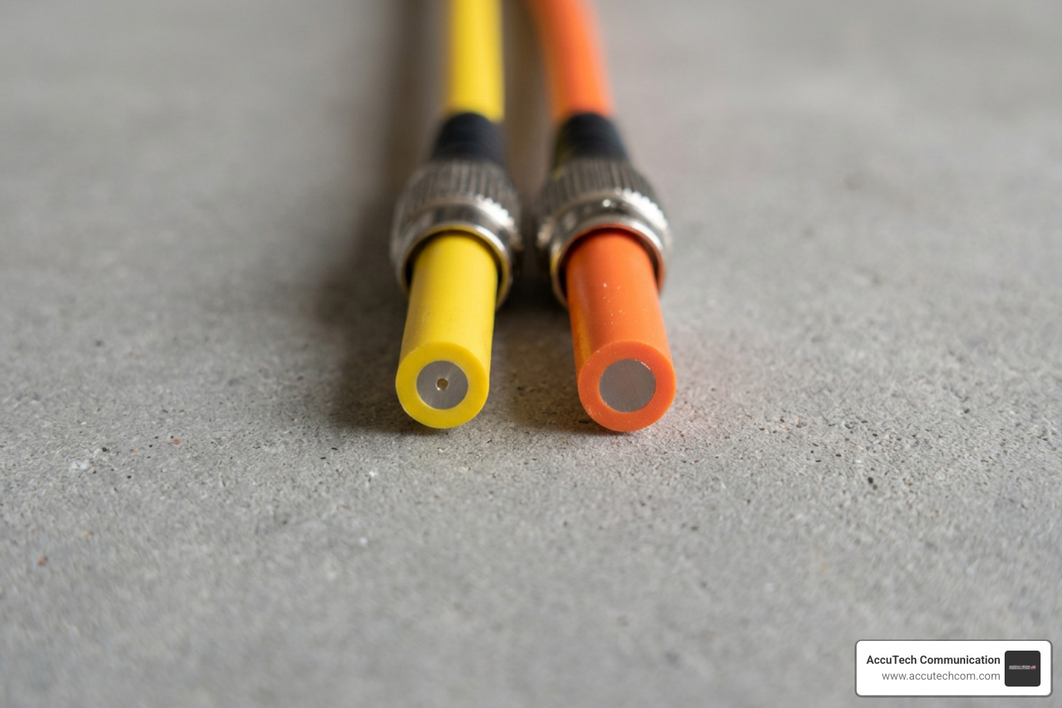 single-mode and multimode fiber cables