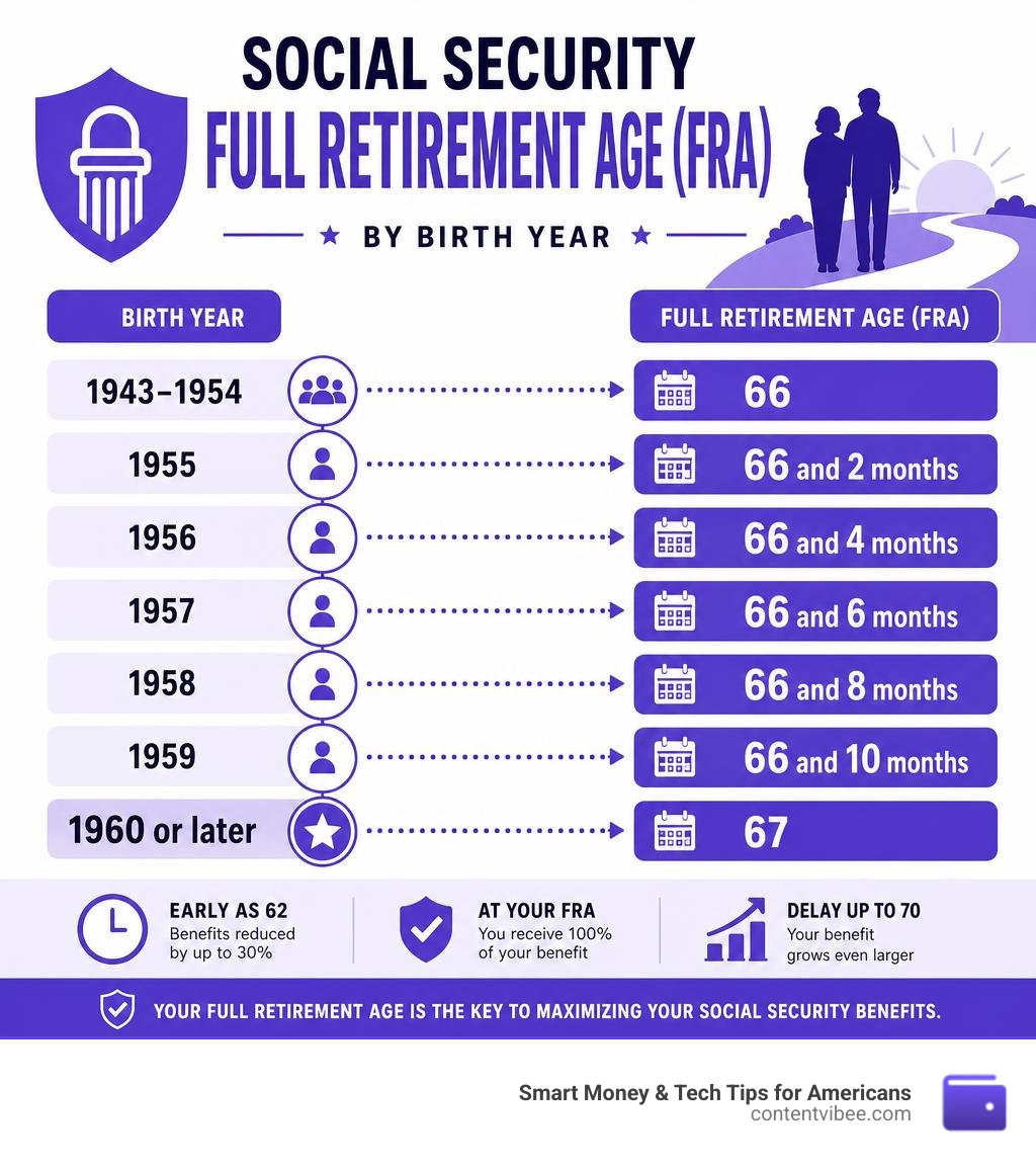 Social Security full retirement age timeline by birth year infographic infographic Social Security full retirement age timeline by birth year infographic infographic