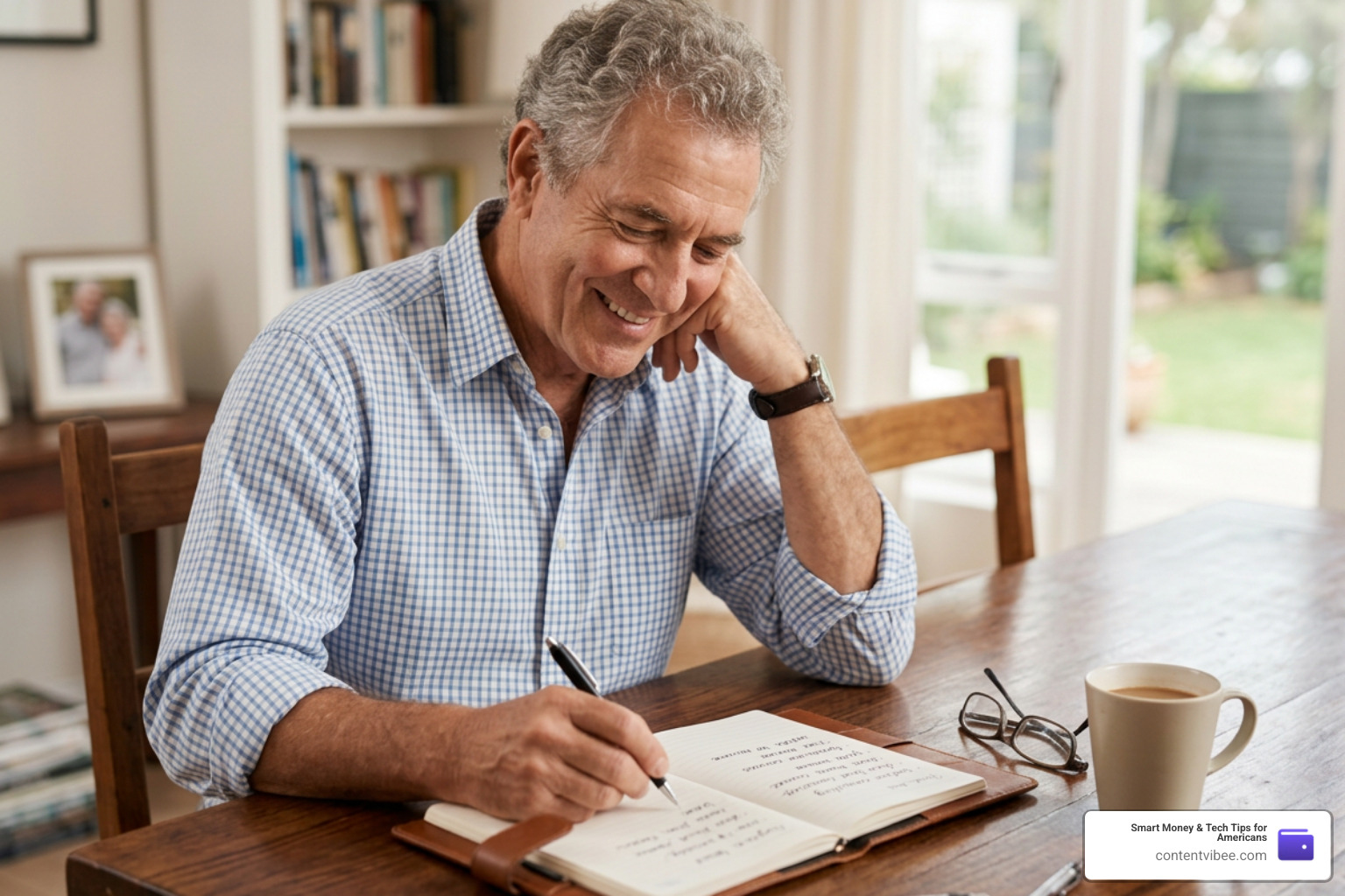 retiree writing down a career design brief retiree writing down a career design brief