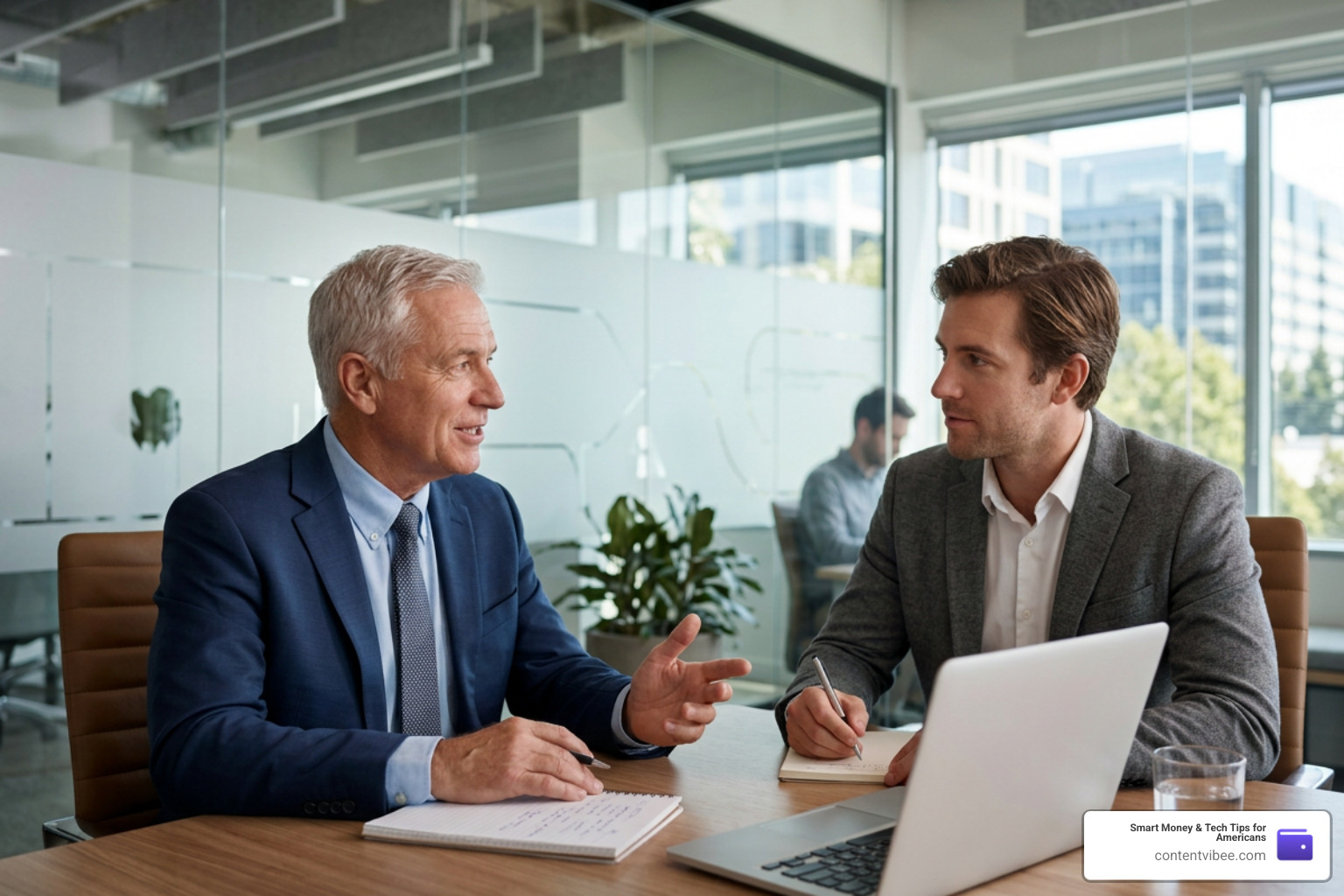 senior consultant advising a client senior consultant advising a client