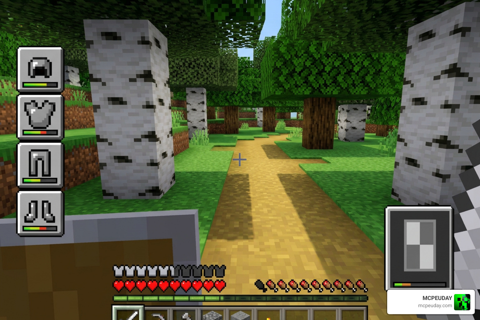 Durability Armor Viewer Addon Minecraft Bedrock HUD