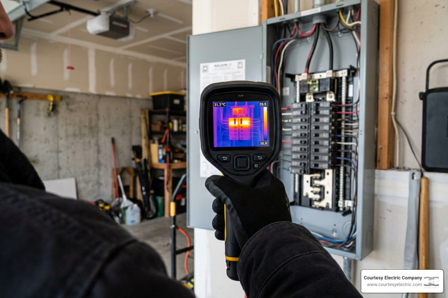 thermal imaging camera detecting hot spots in electrical panel thermal imaging camera detecting hot spots in electrical panel