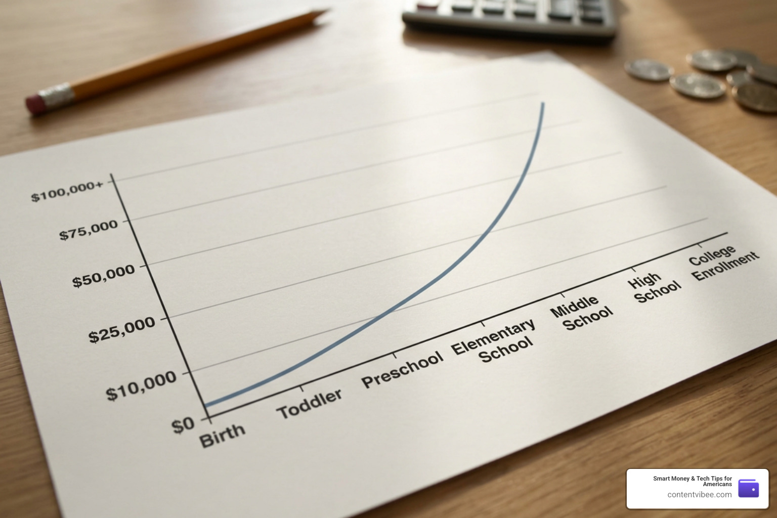 Graph showing the growth of automated savings over time