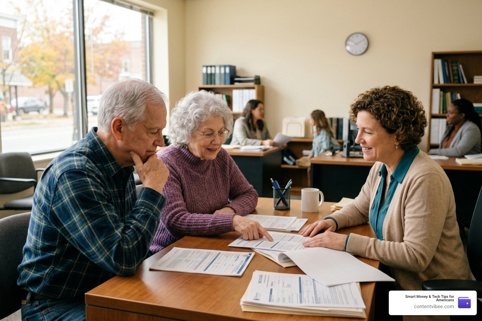 Community legal aid office assisting seniors with Medicare