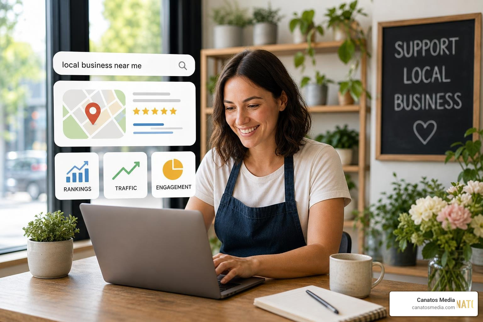 Google Map Pack interface showcasing local business listings Google Map Pack interface showcasing local business listings