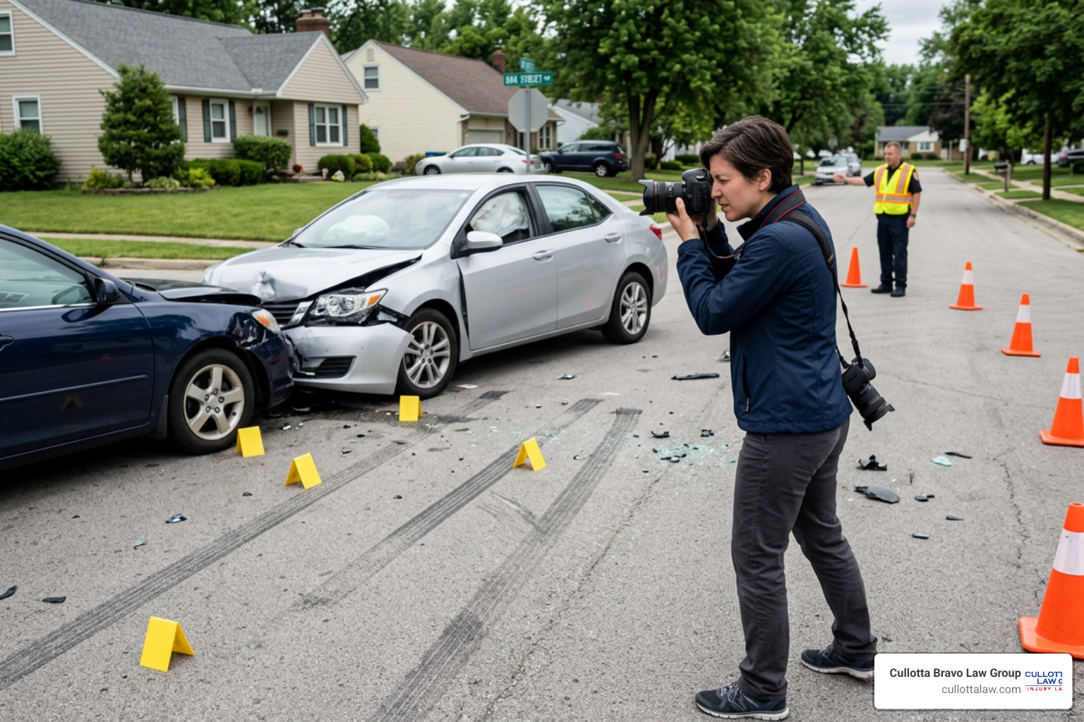 Properly documenting a car accident scene to preserve vital evidence