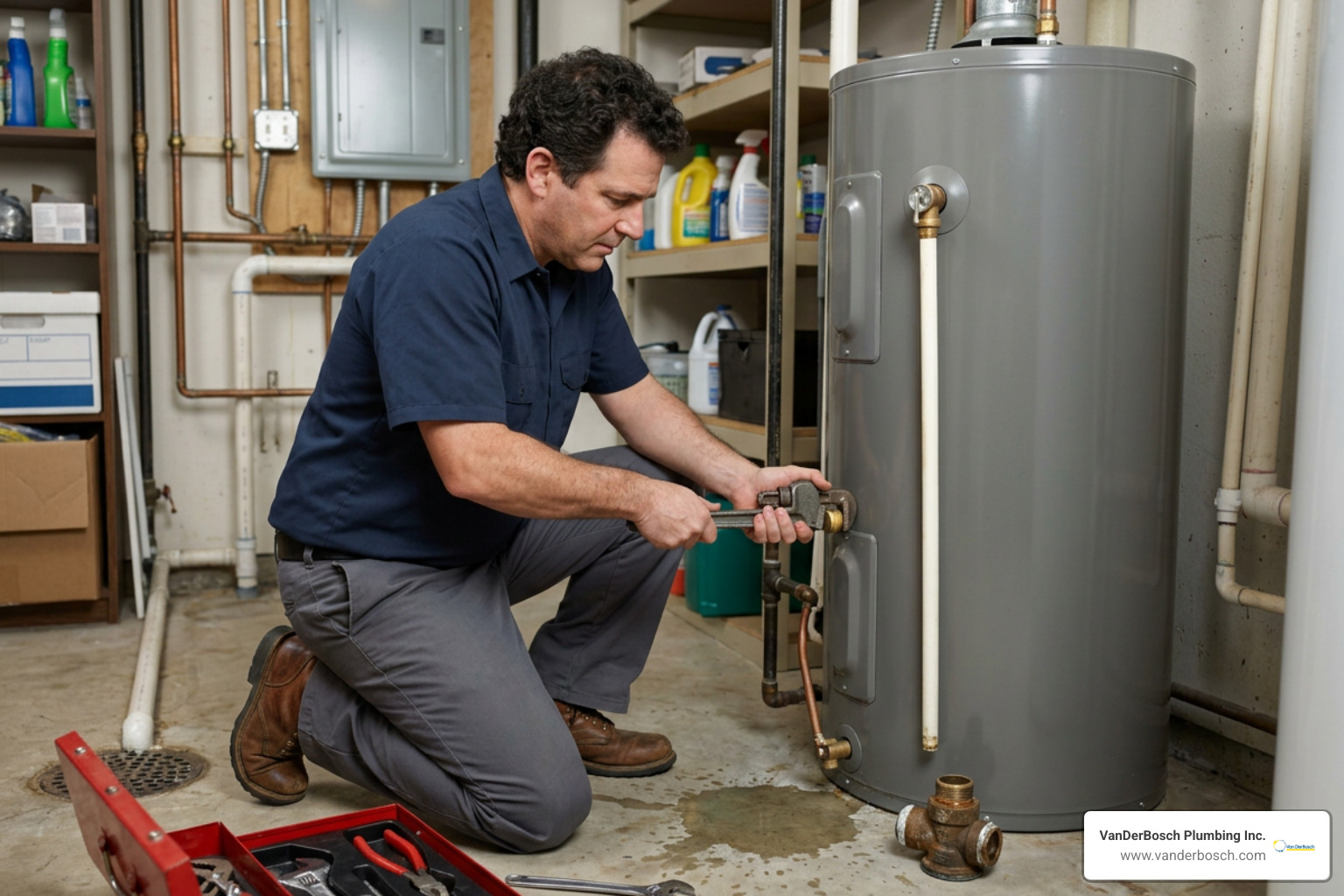 replacing a T&P valve on an electric water heater